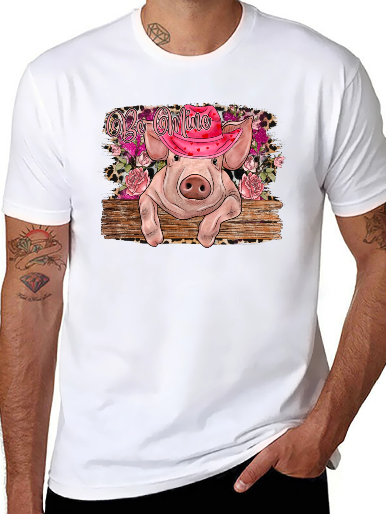Valentines Pig Graphic Tee