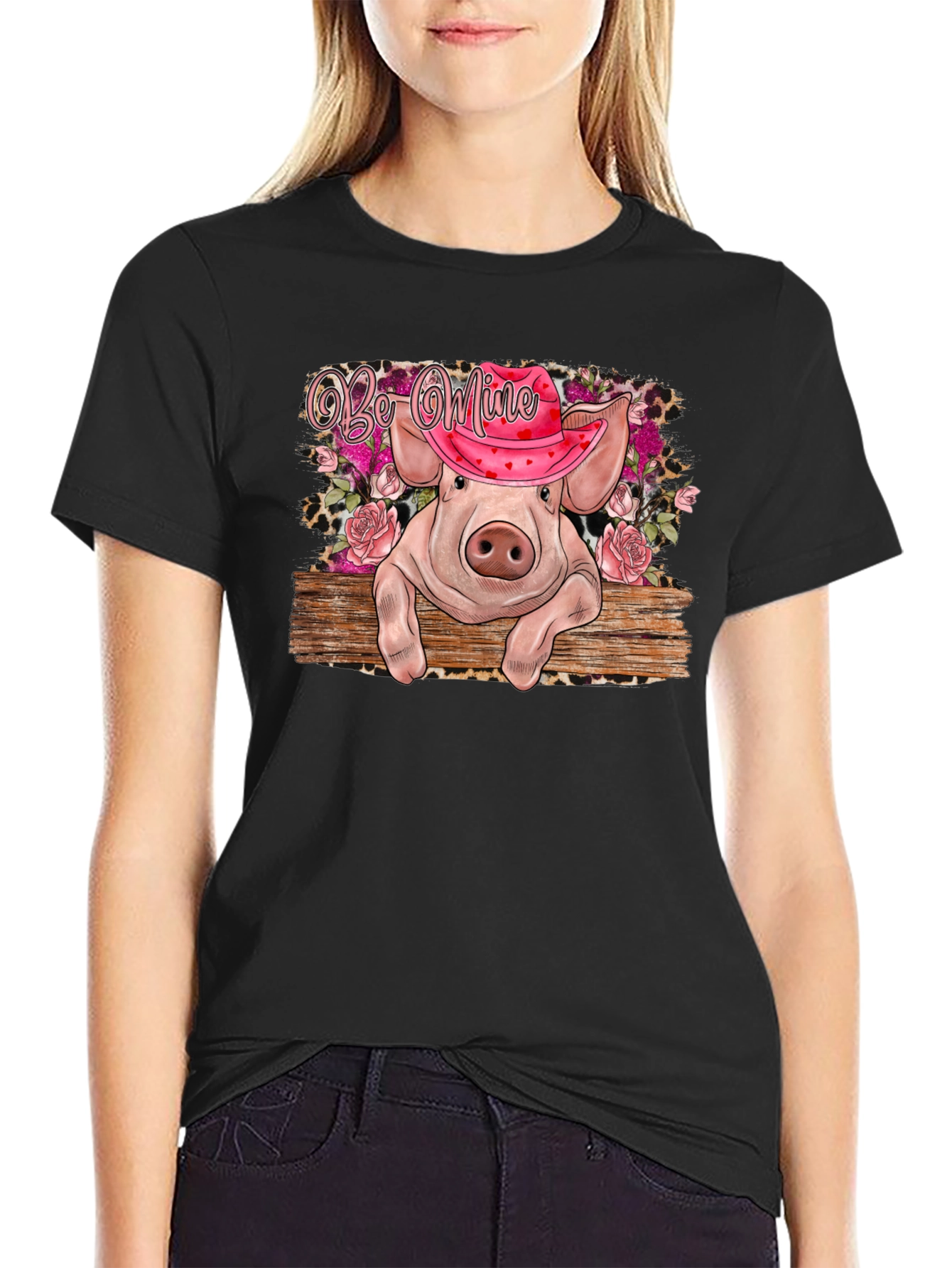 Valentines Pig Graphic Tee