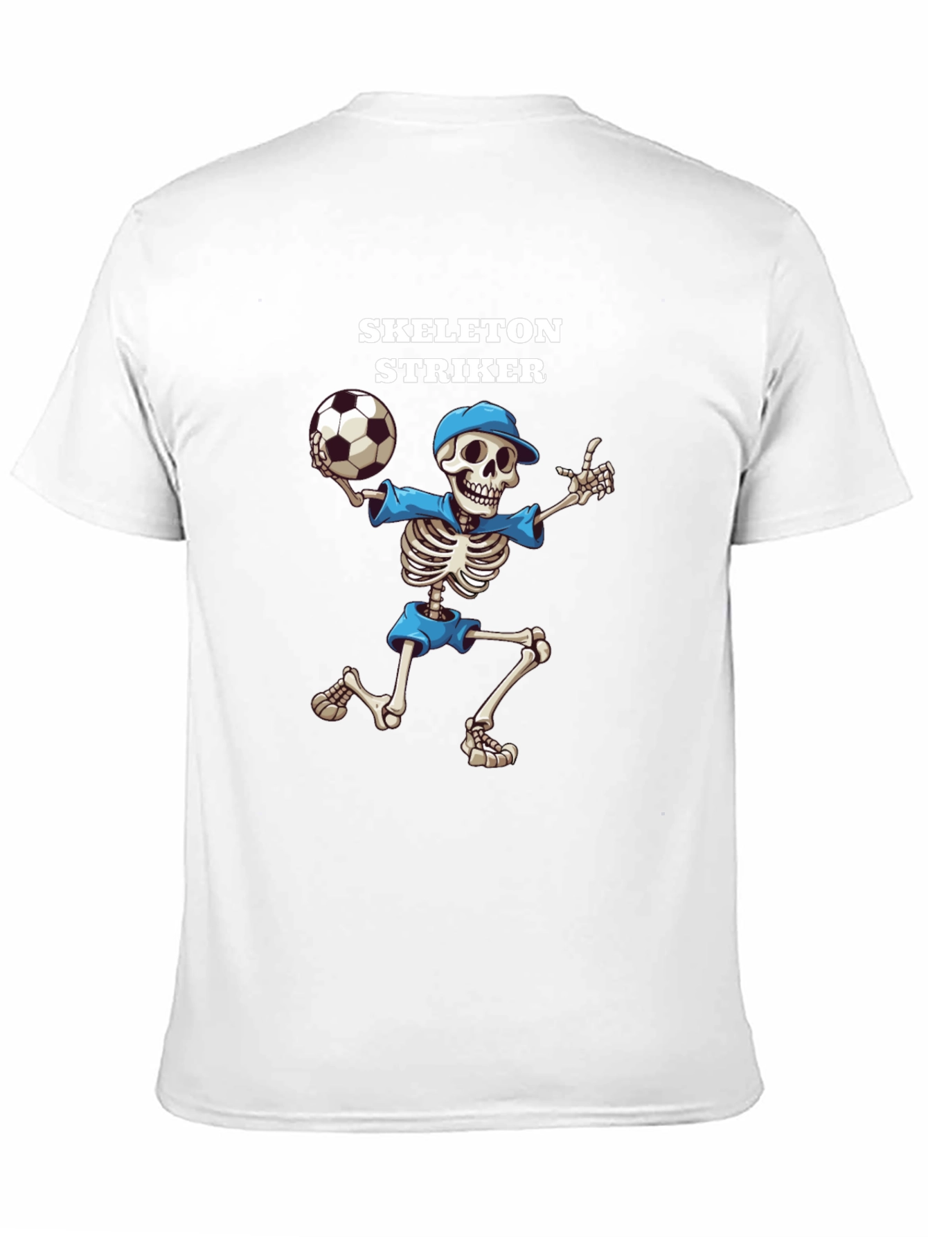 Skeleton Striker Graphic T-Shirt - Black Cotton Tee