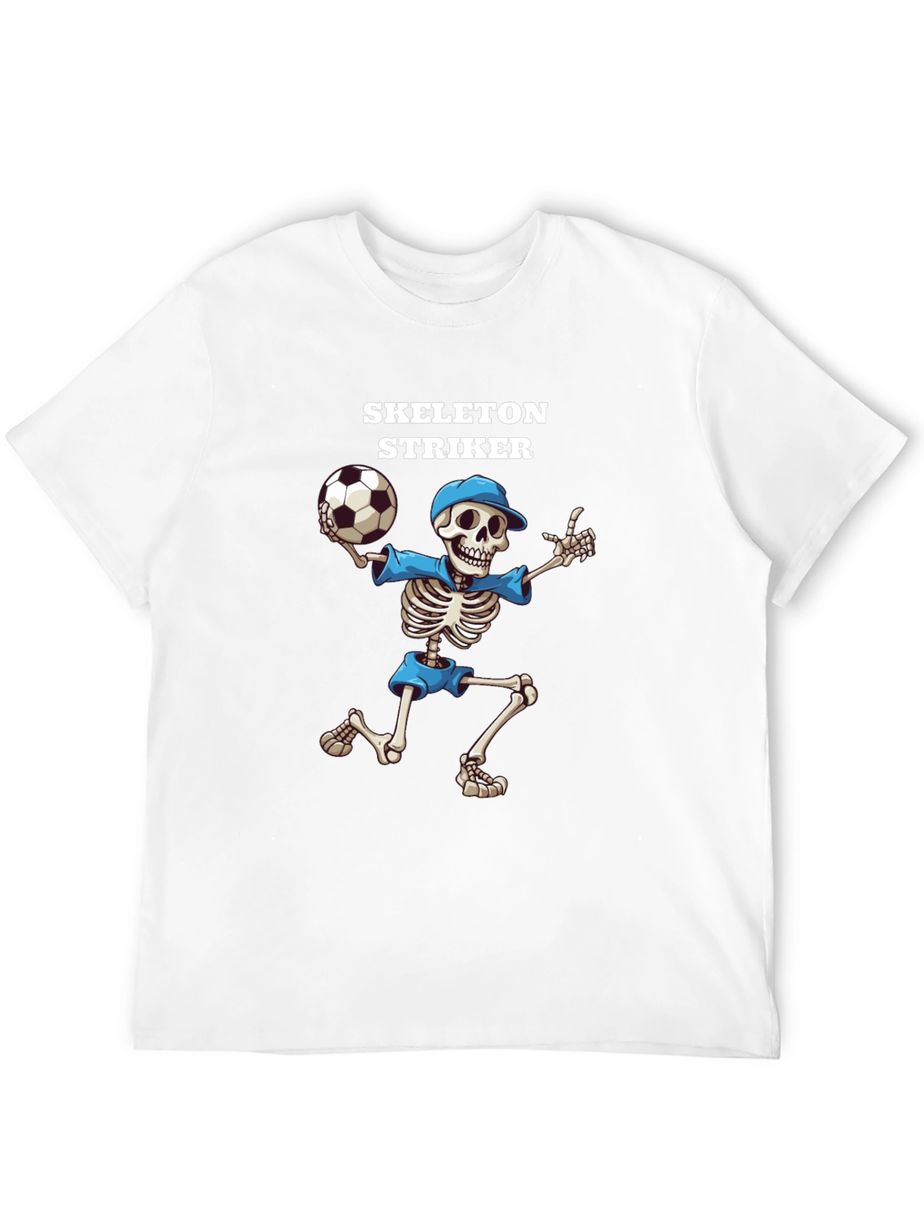 Skeleton Striker Graphic T-Shirt - Black Cotton Tee