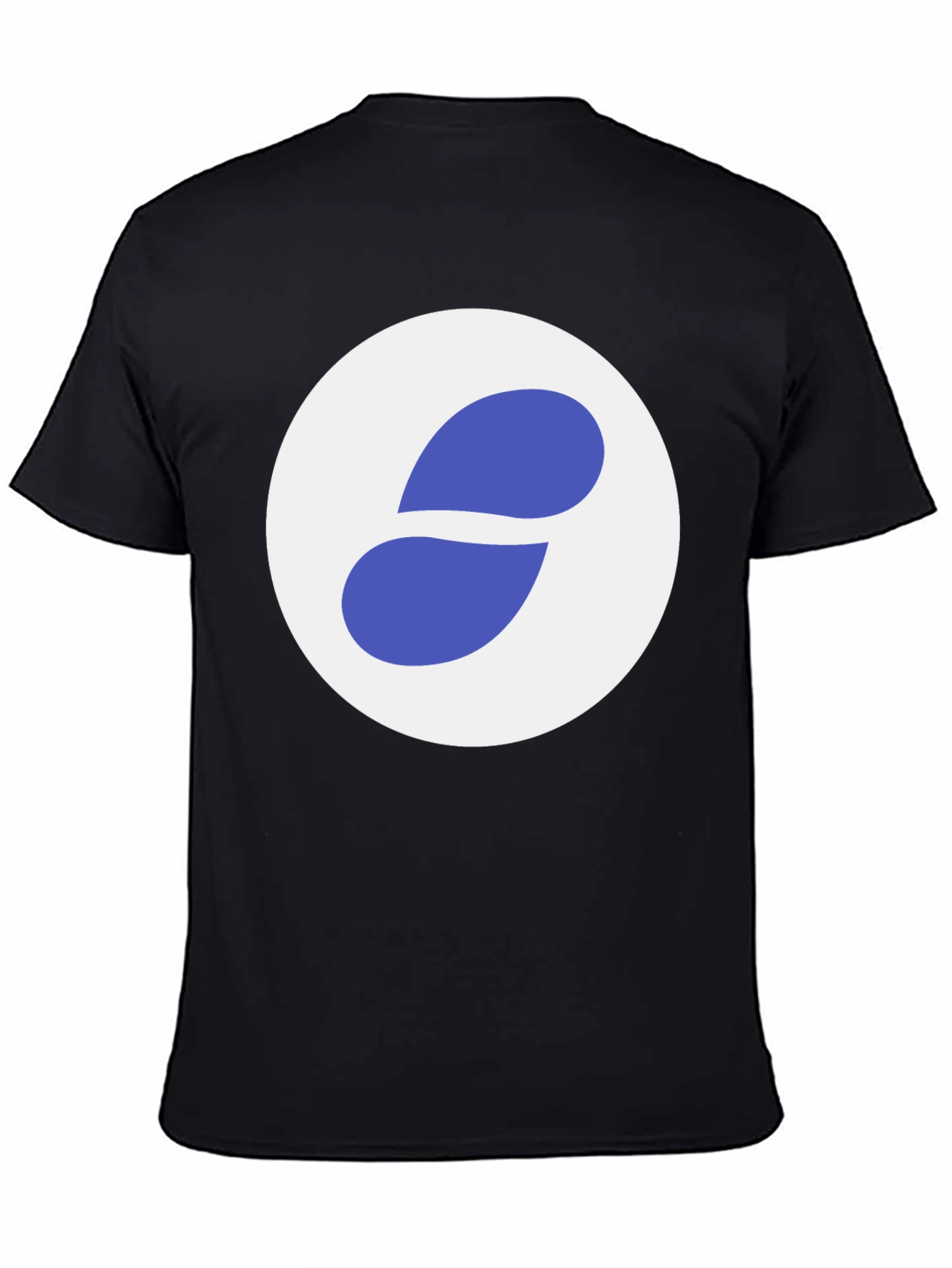 Black T-Shirt with Abstract Circle Logo