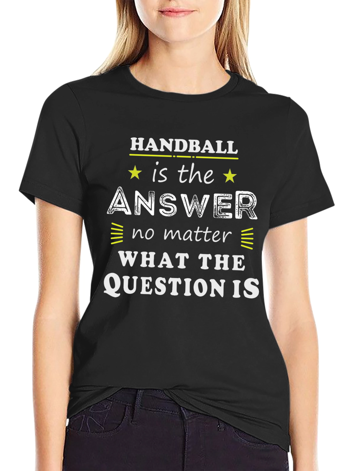 Handball Answer T-Shirt Funny Sports Tee