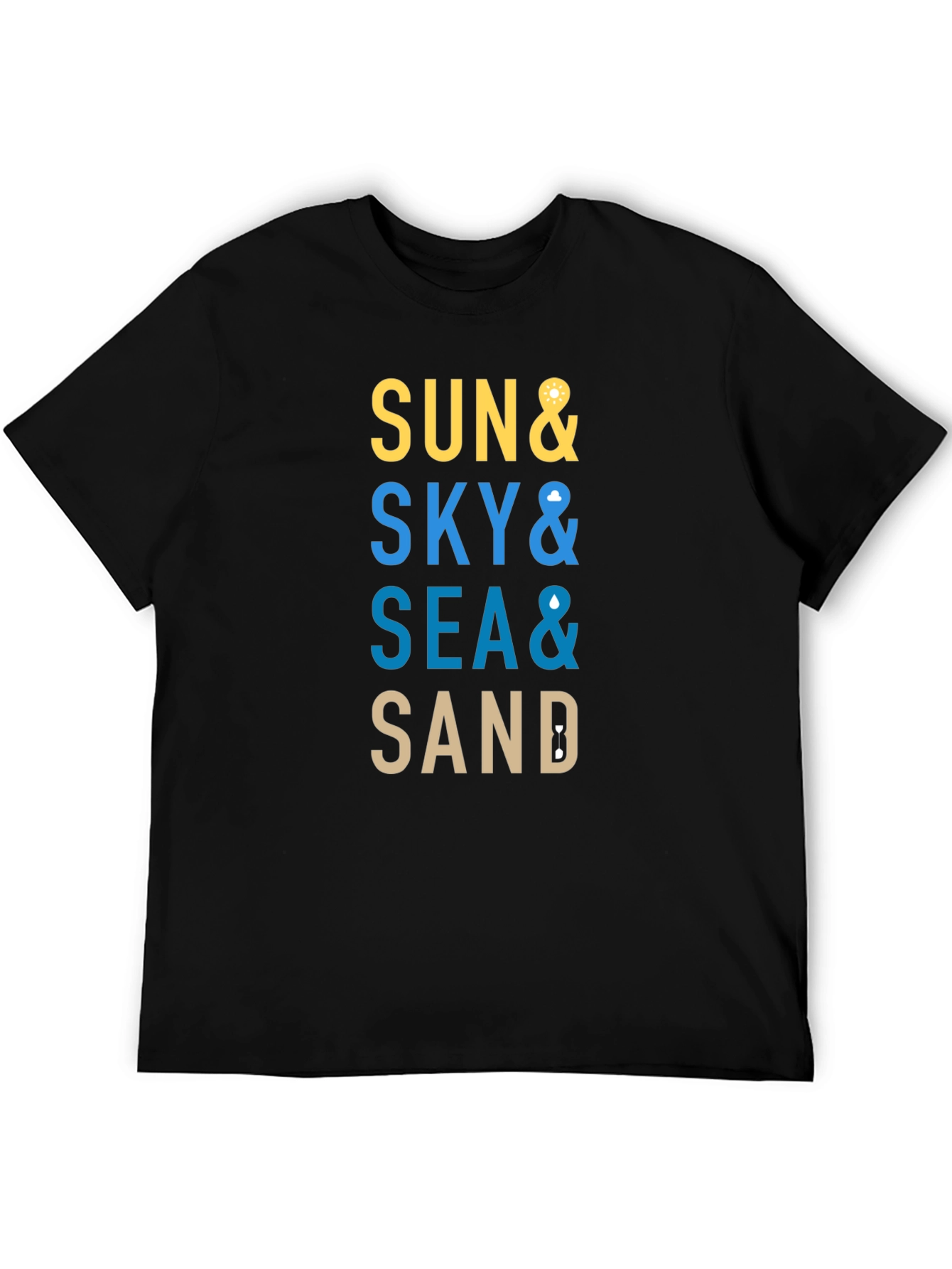 Sun Sky Sea Sand Graphic T-Shirt
