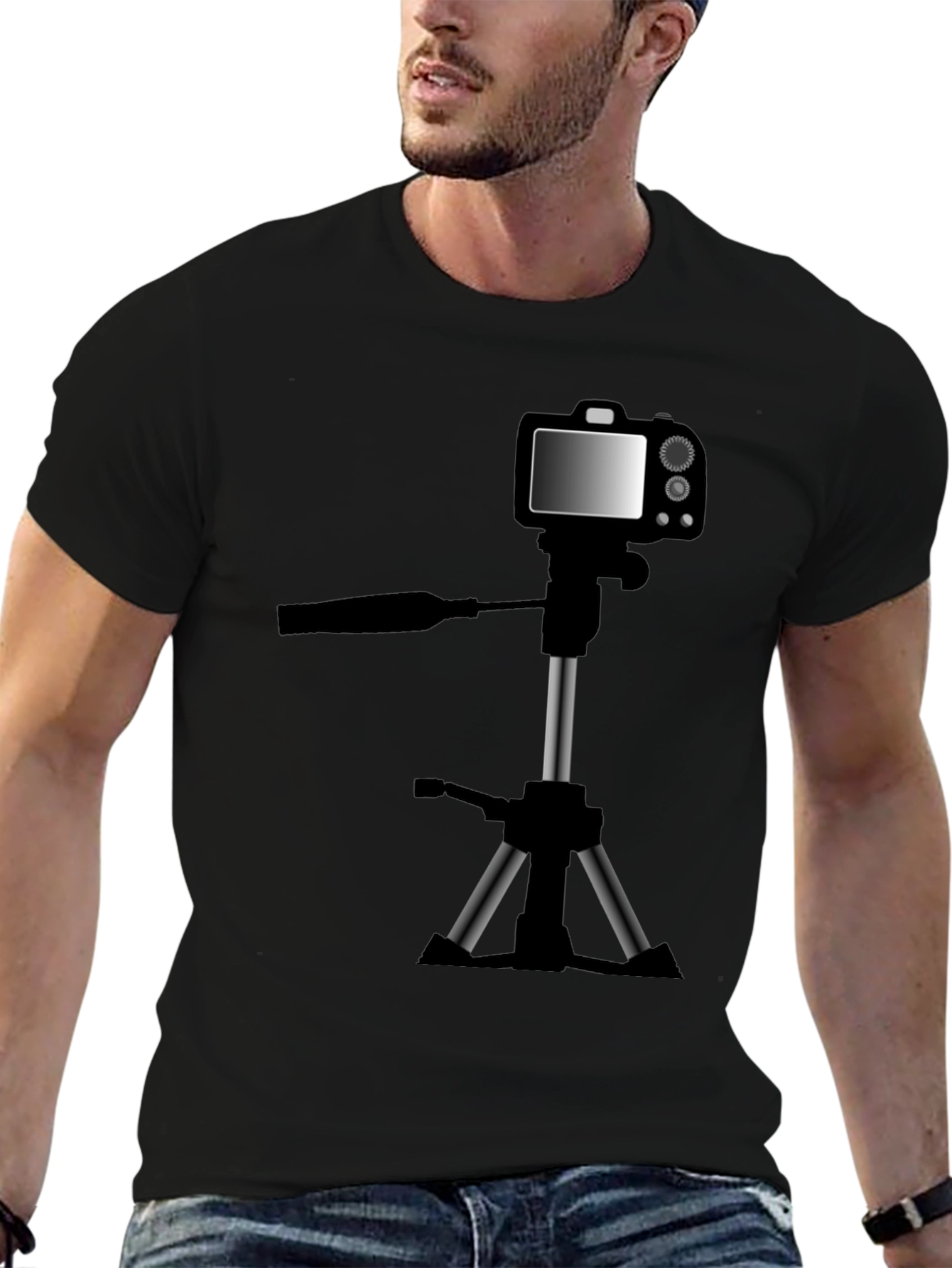 Camera Tripod T-Shirt - Photography Hobby Tee