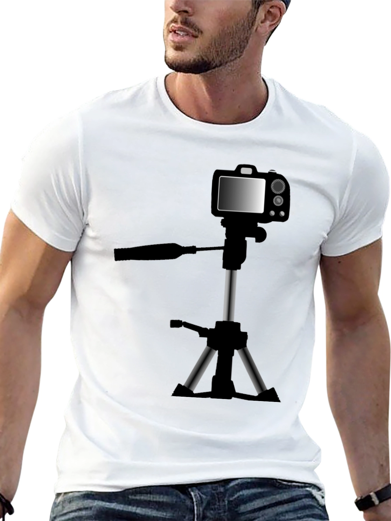 Camera Tripod T-Shirt - Photography Hobby Tee