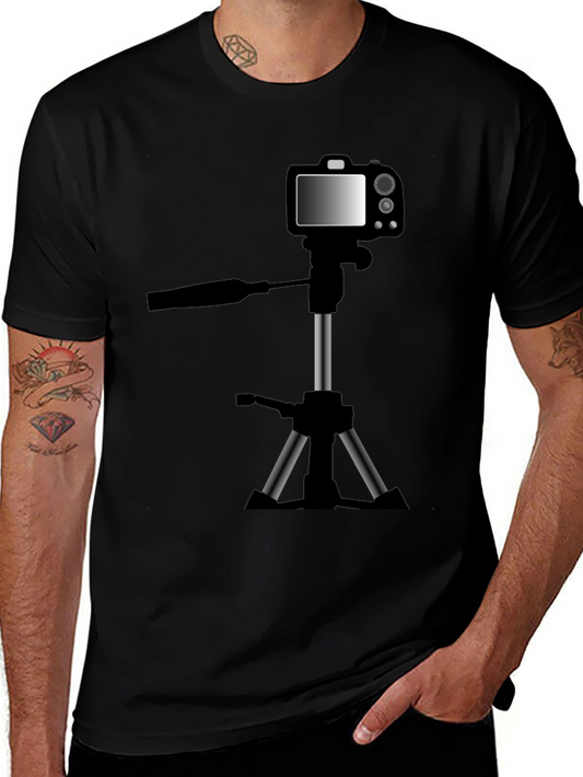 Camera Tripod T-Shirt - Photography Hobby Tee