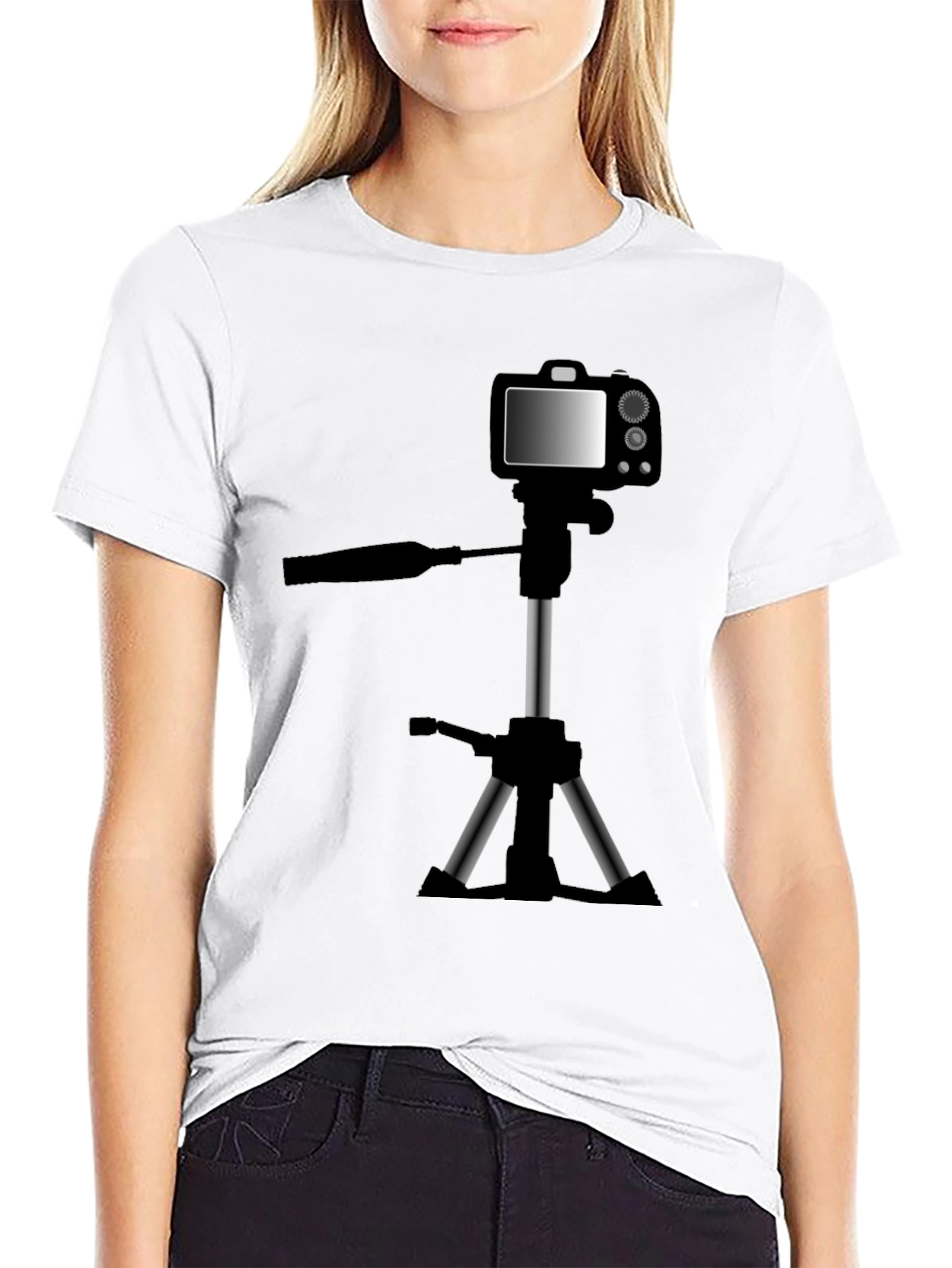 Camera Tripod T-Shirt - Photography Hobby Tee