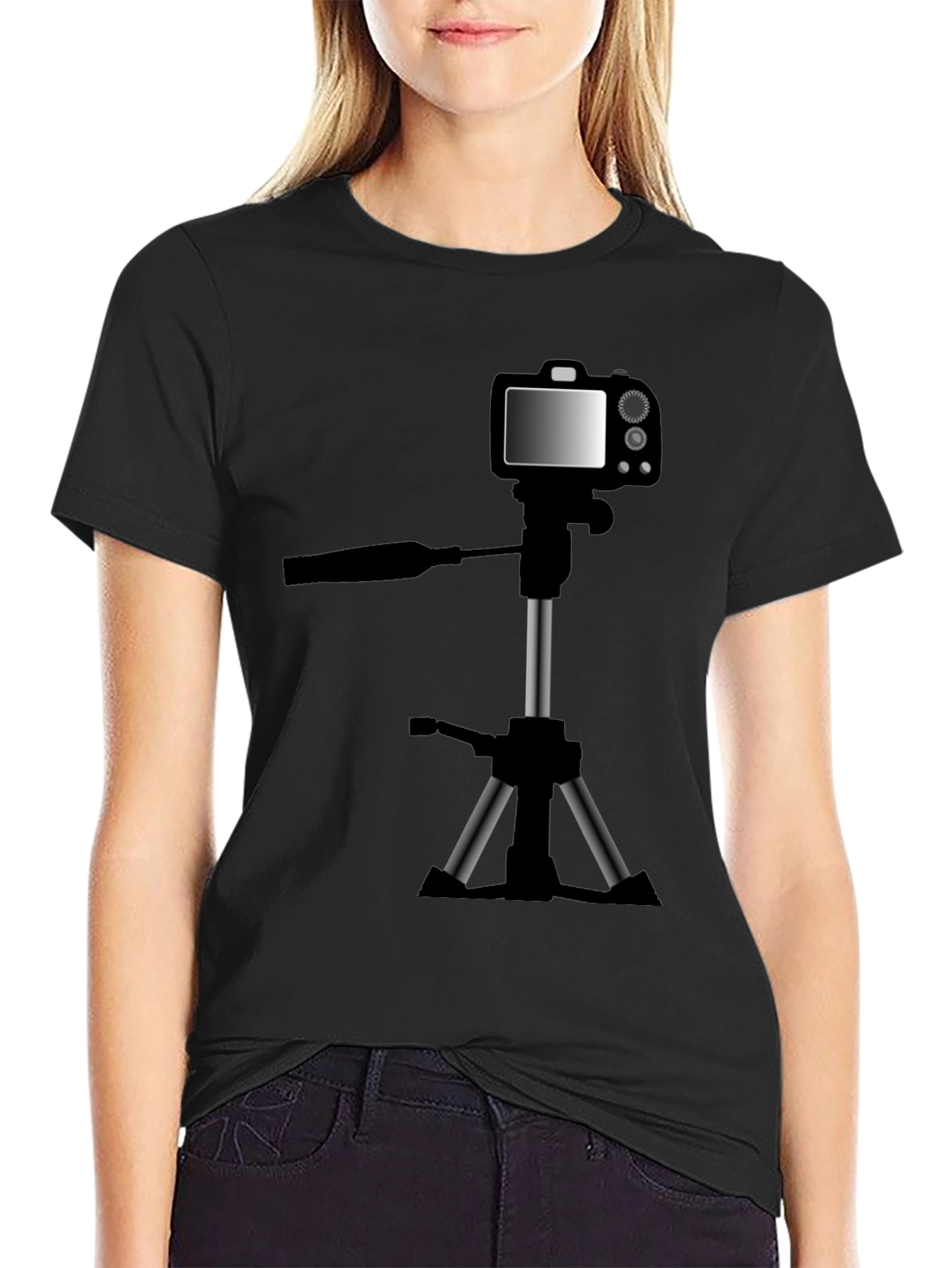 Camera Tripod T-Shirt - Photography Hobby Tee