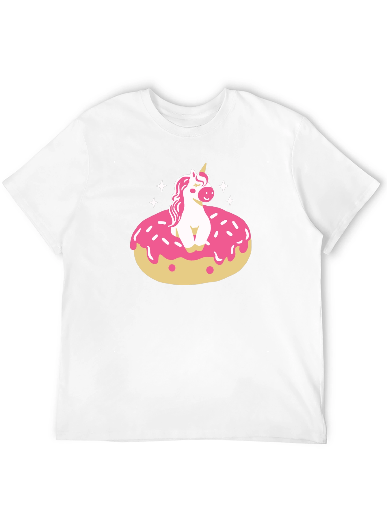 Unicorn Donut Black T-Shirt
