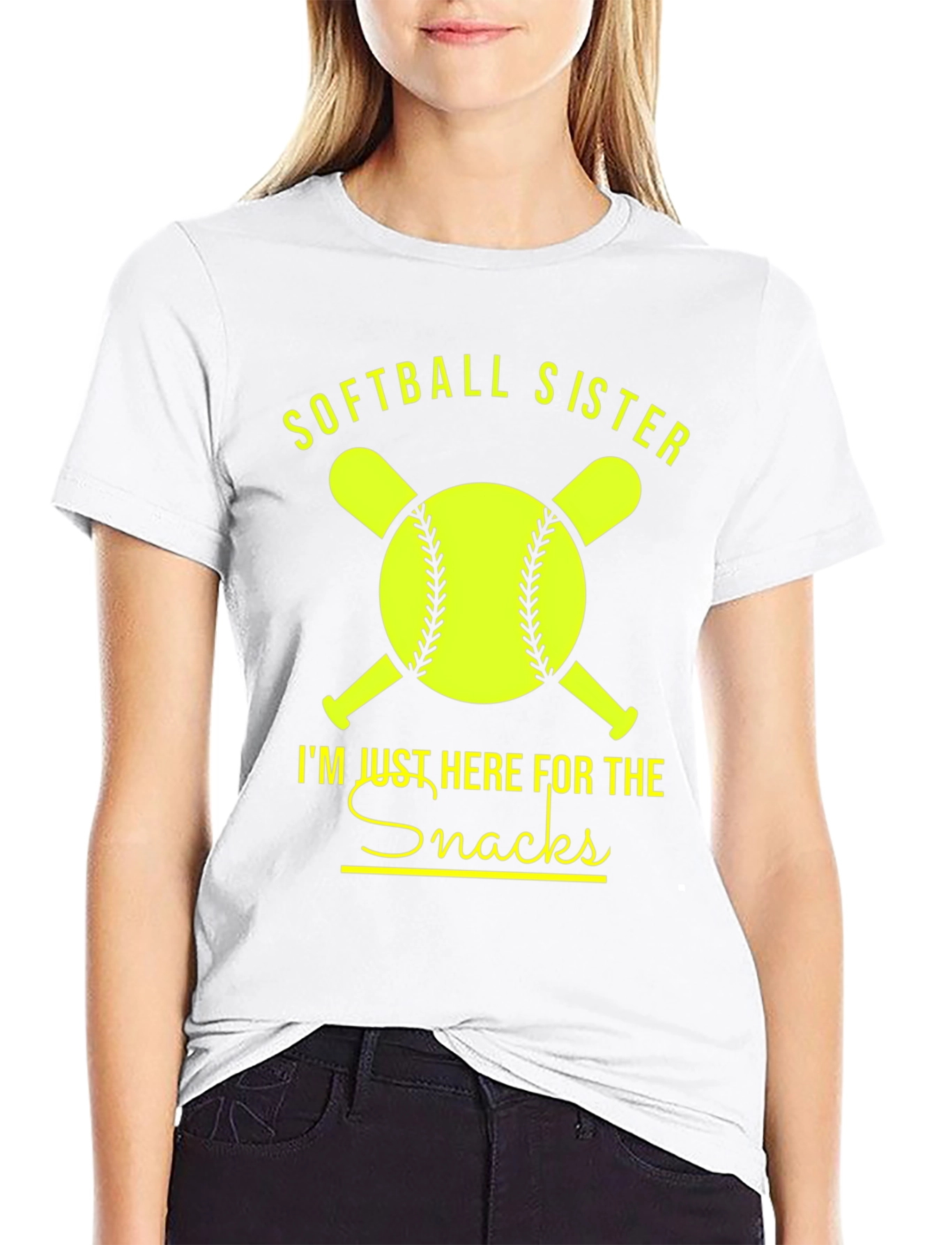 Softball Sister Snacks Graphic Tee