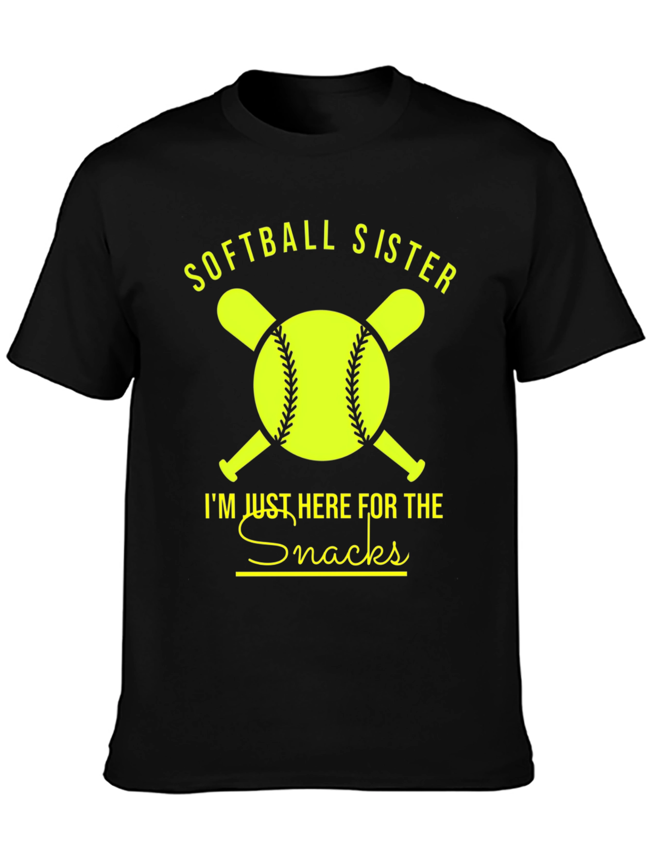 Softball Sister Snacks Graphic Tee