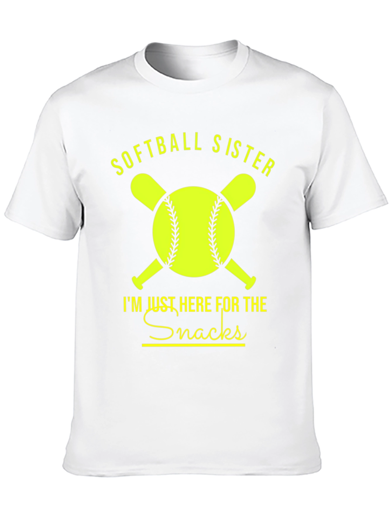 Softball Sister Snacks Graphic Tee