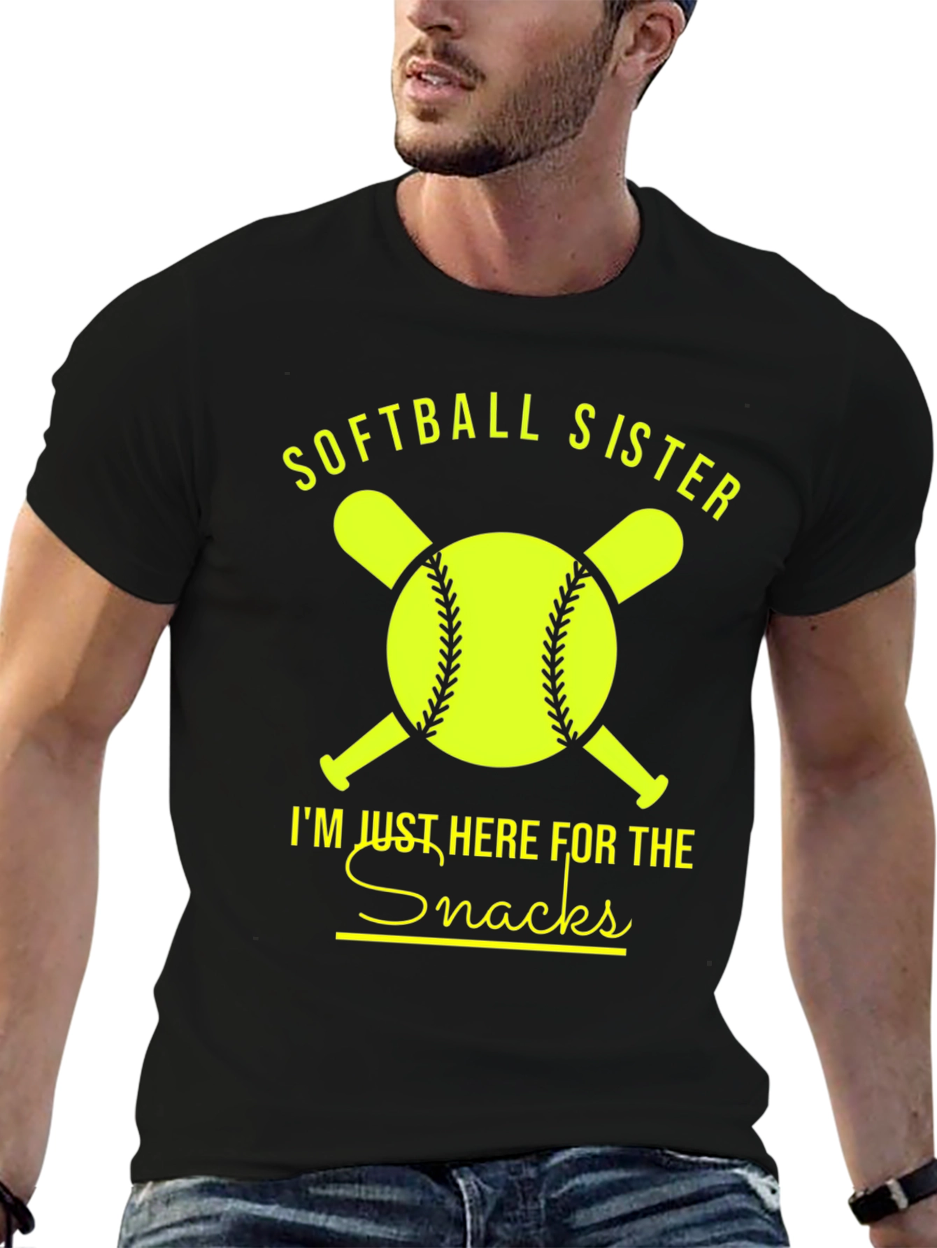Softball Sister Snacks Graphic Tee
