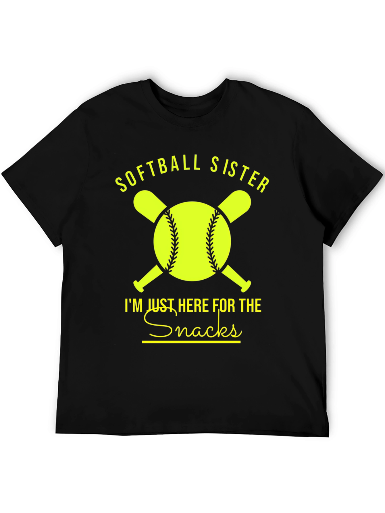 Softball Sister Snacks Graphic Tee
