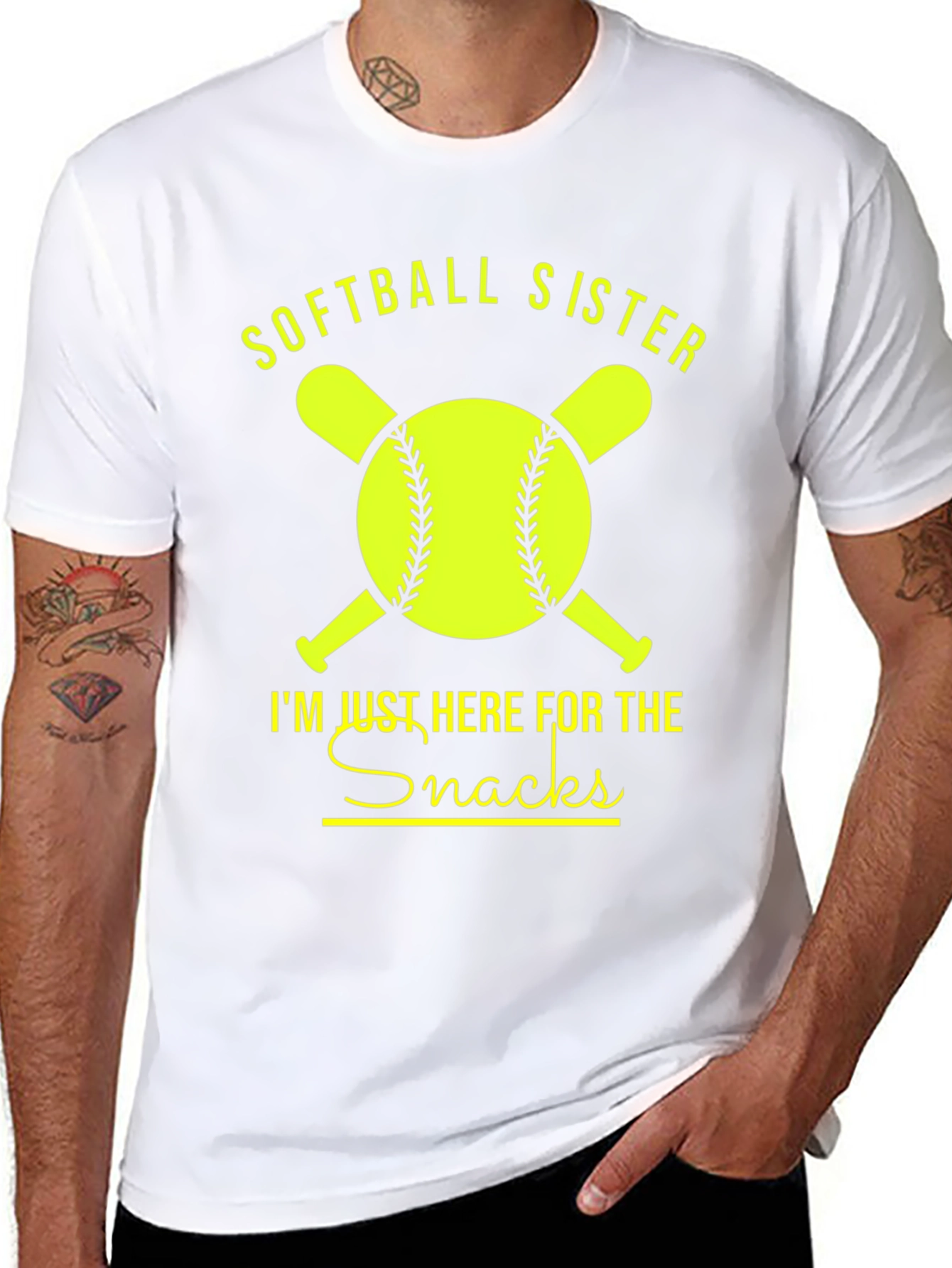 Softball Sister Snacks Graphic Tee
