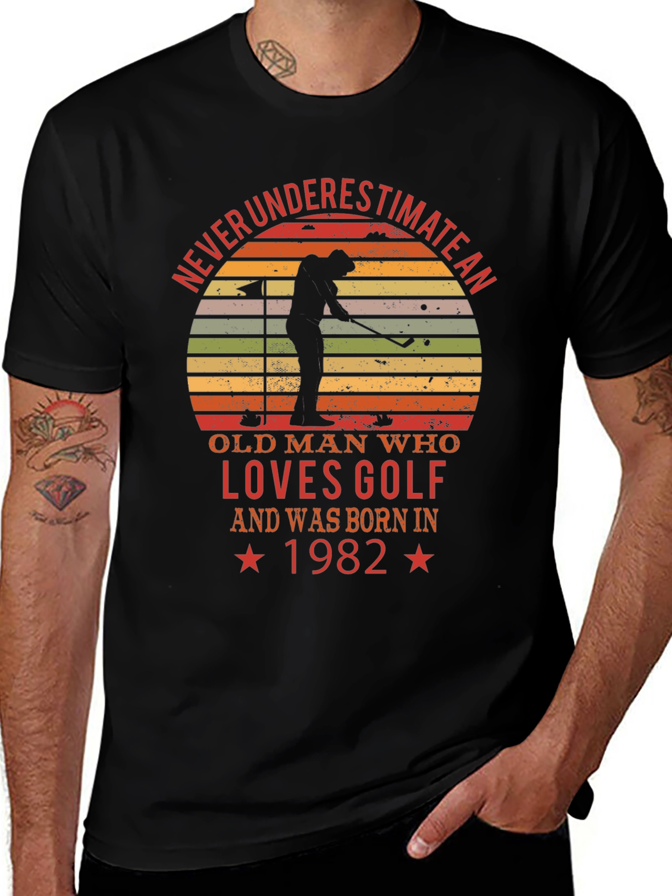 Golf Lover 1982 Birthday T-Shirt
