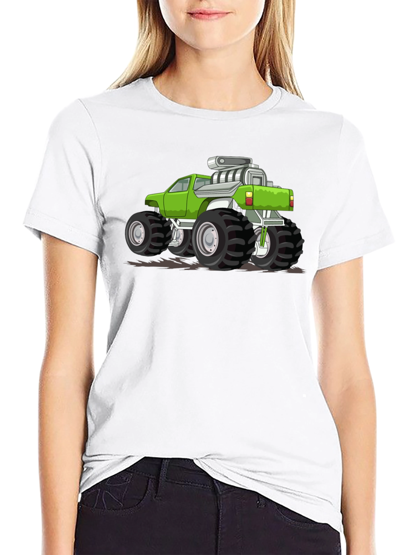 Monster Truck Graphic Tee - Black
