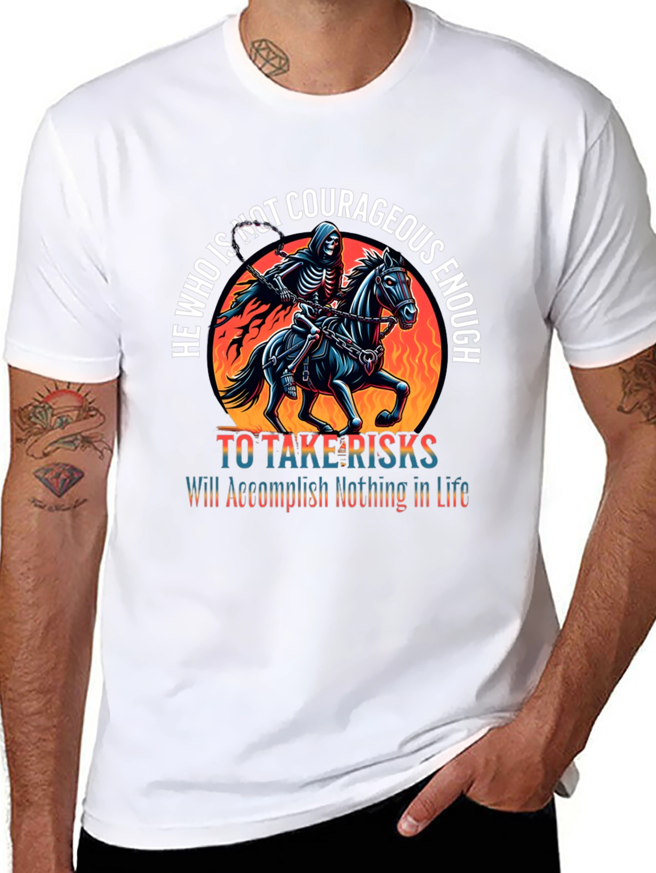 Courageous Reaper Rider Graphic Tee