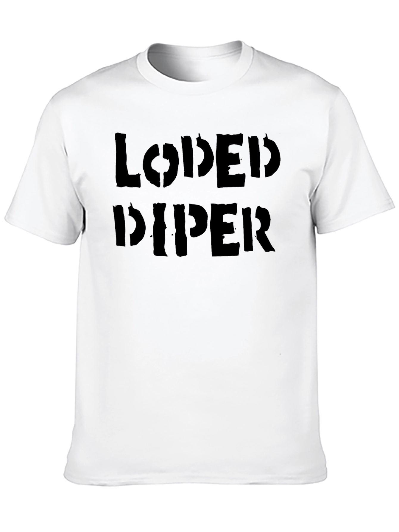 Loded Diper Black Graphic T-Shirt