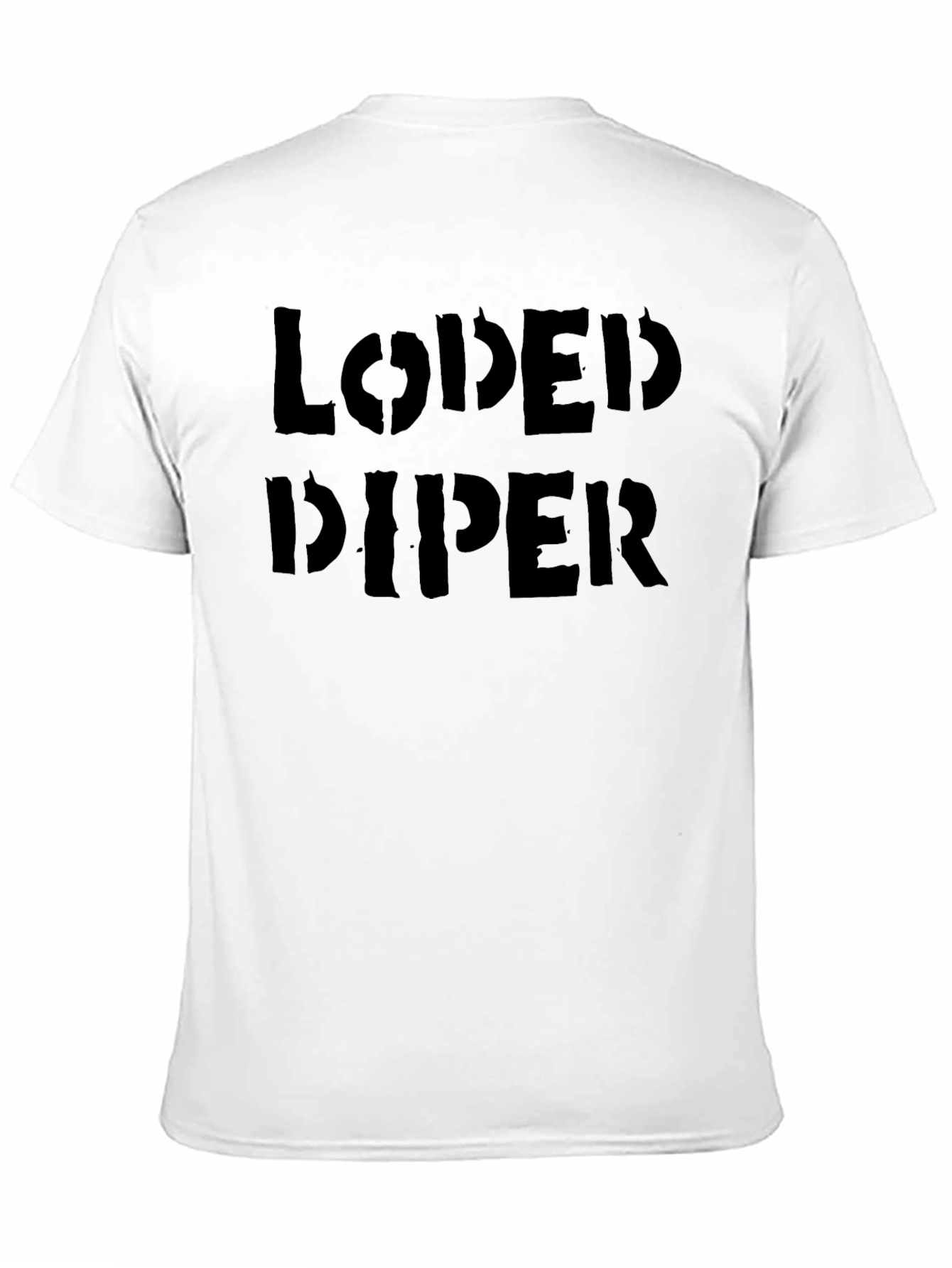 Loded Diper Black Graphic T-Shirt