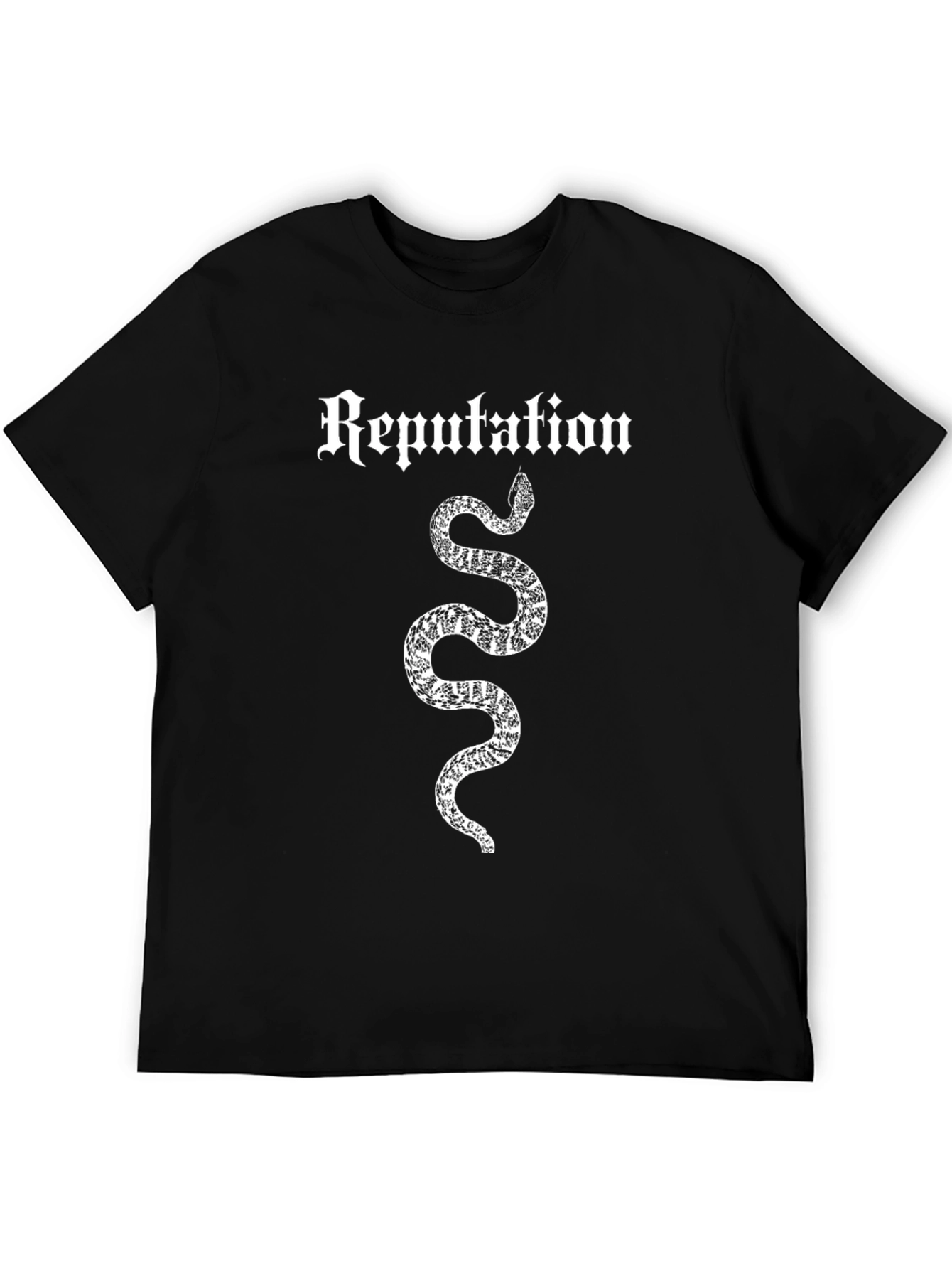 Reputation Snake Graphic Tee - Black Cotton