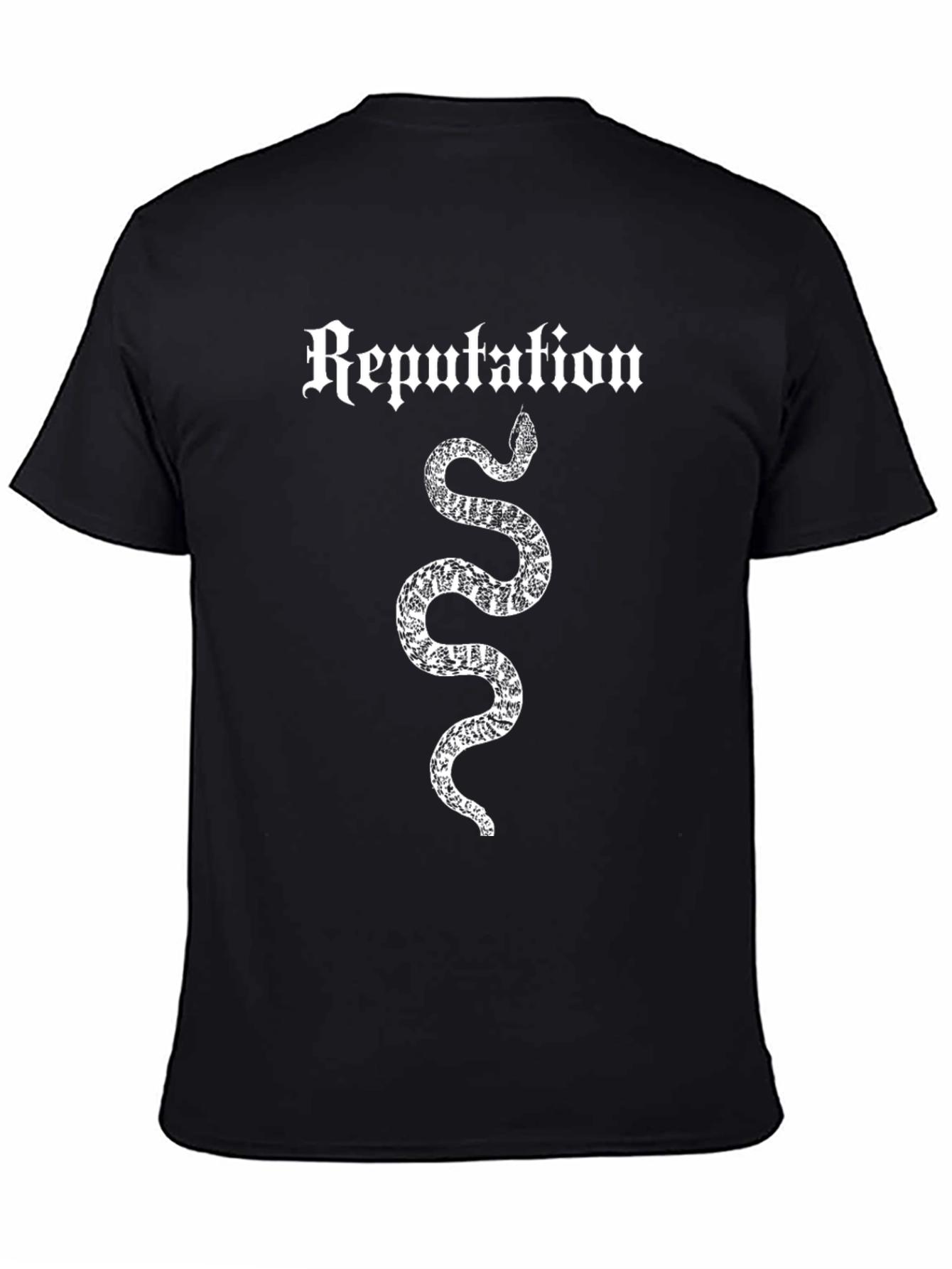 Reputation Snake Graphic Tee - Black Cotton