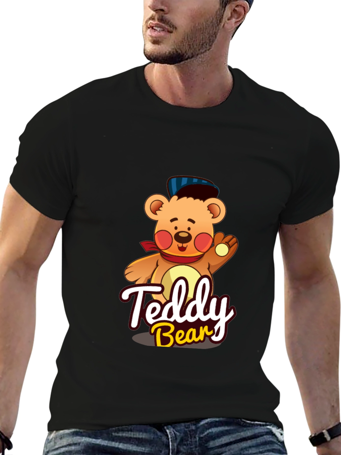 Teddy Bear Graphic Tee - Cute Cartoon Design