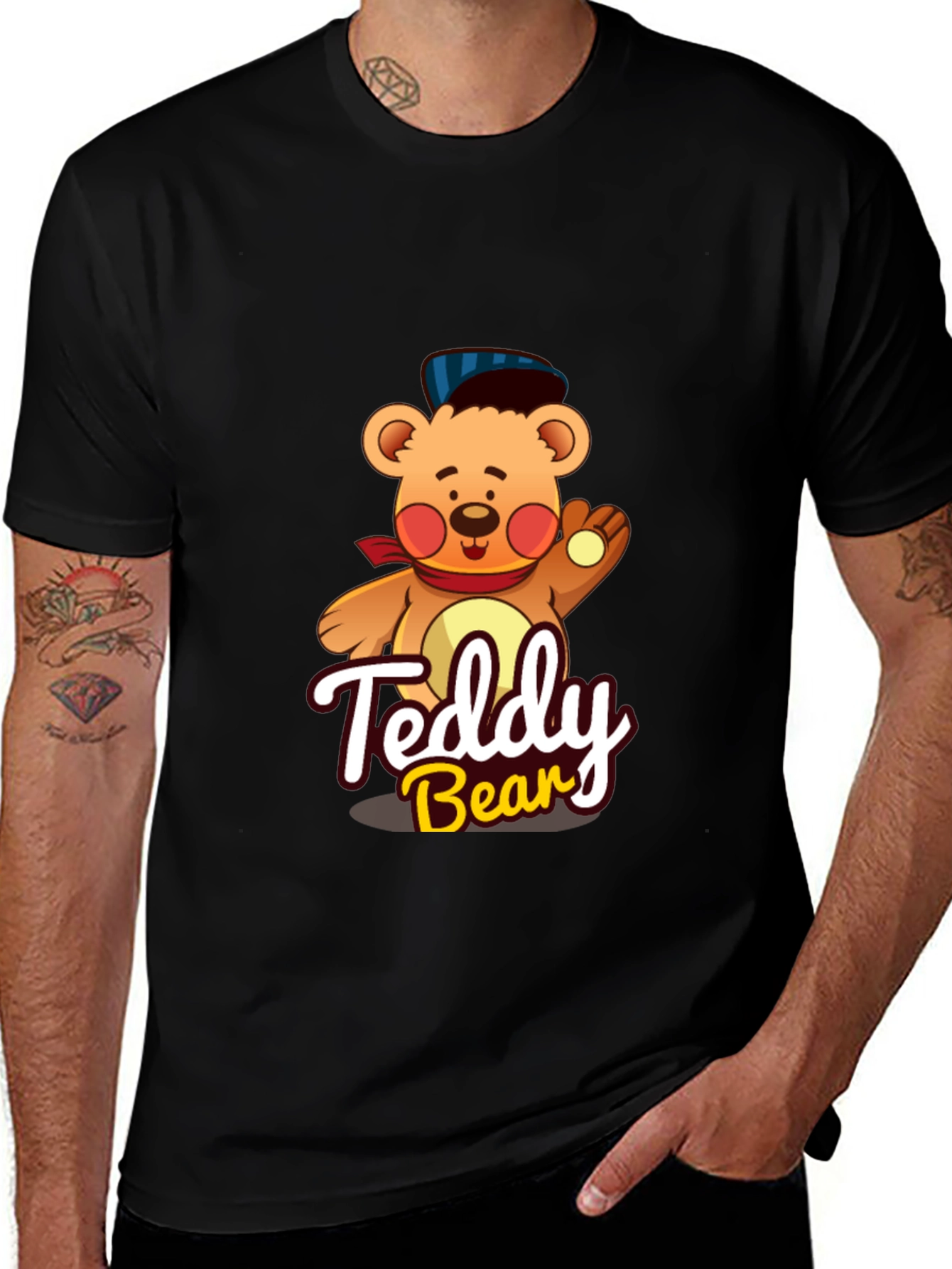 Teddy Bear Graphic Tee - Cute Cartoon Design