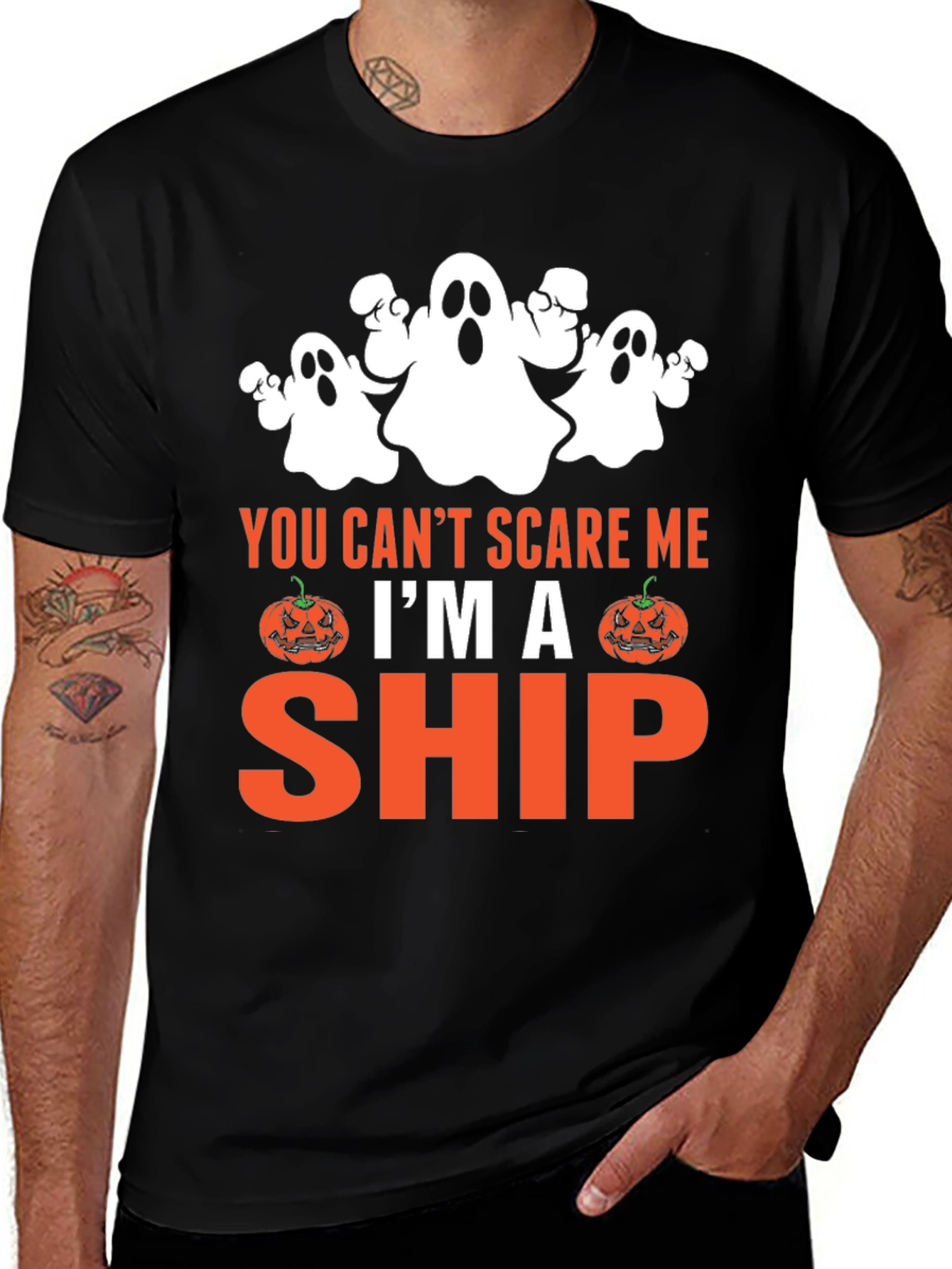 Halloween Ghost Ship T-Shirt - Scary & Fun