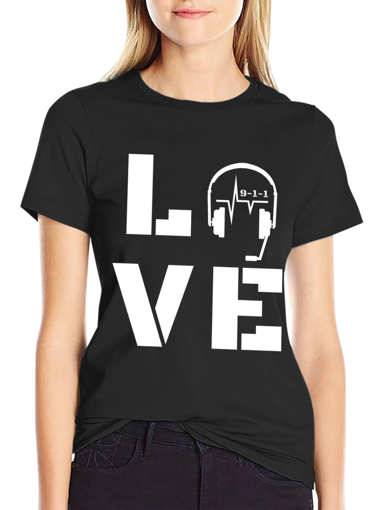 Love 911 Dispatcher T-Shirt - Emergency Services Tee
