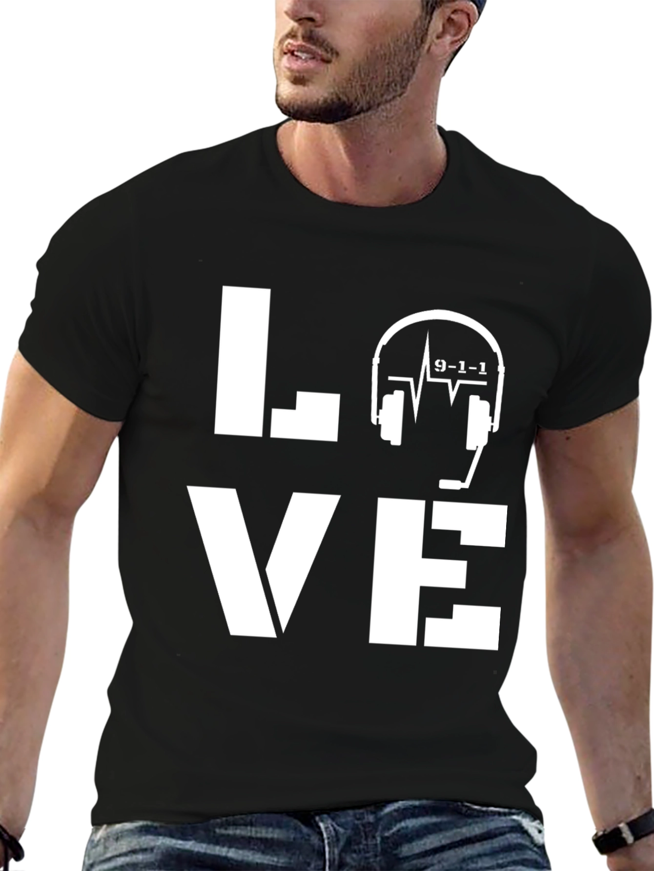 Love 911 Dispatcher T-Shirt - Emergency Services Tee