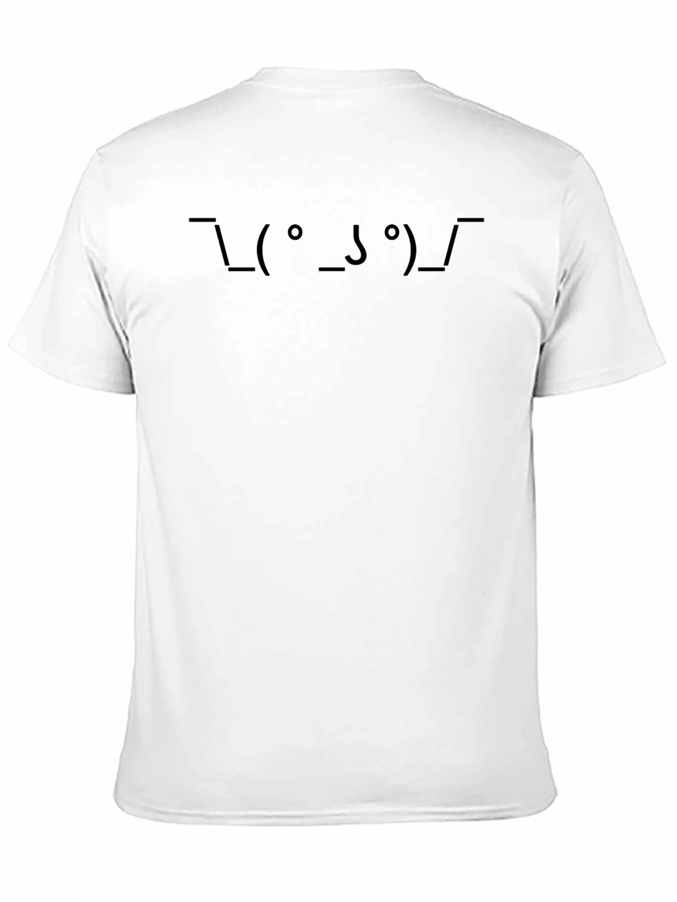 Shruggie Emoticon Black T-Shirt