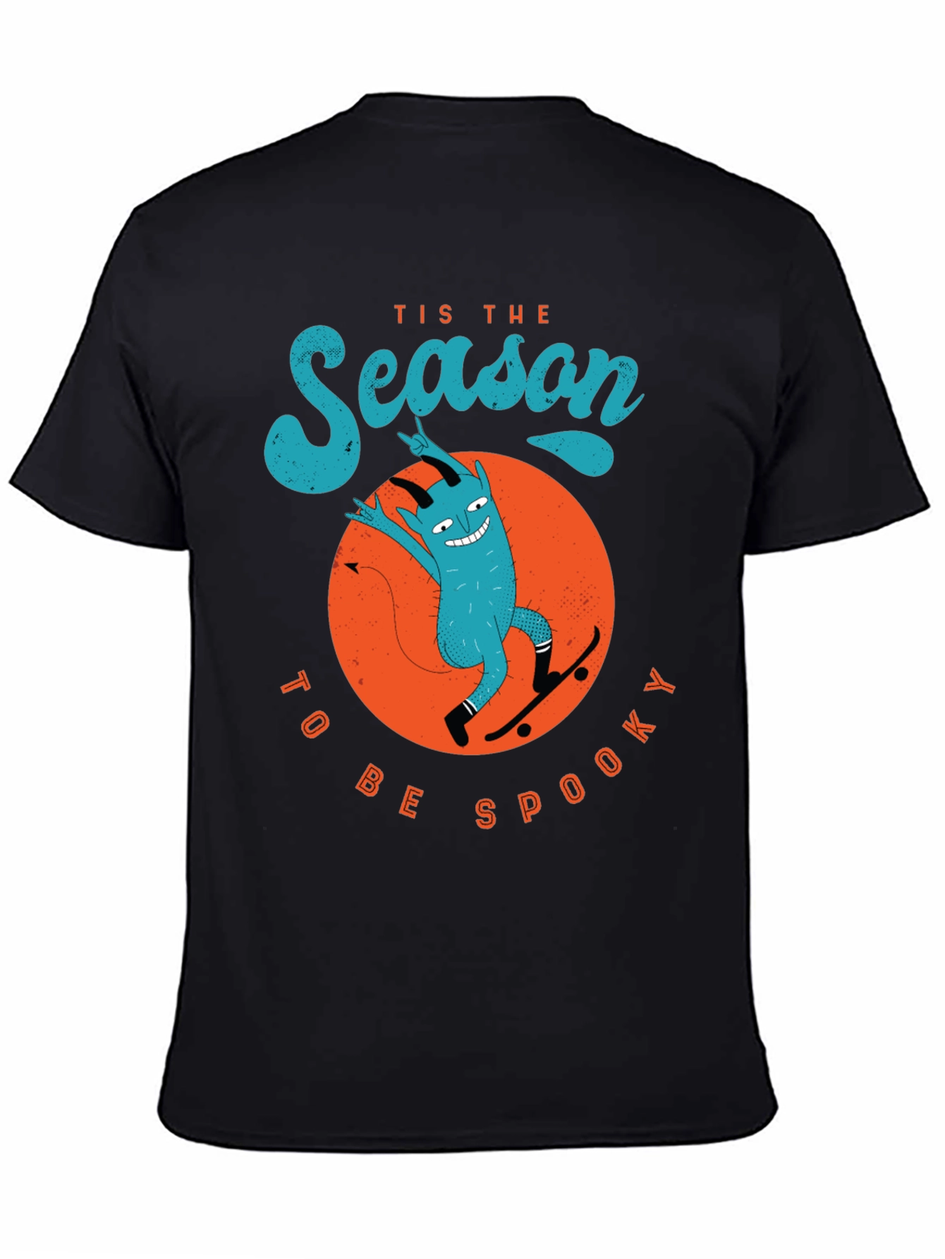 Tis The Season To Be Spooky Devil Skateboard T-Shirt