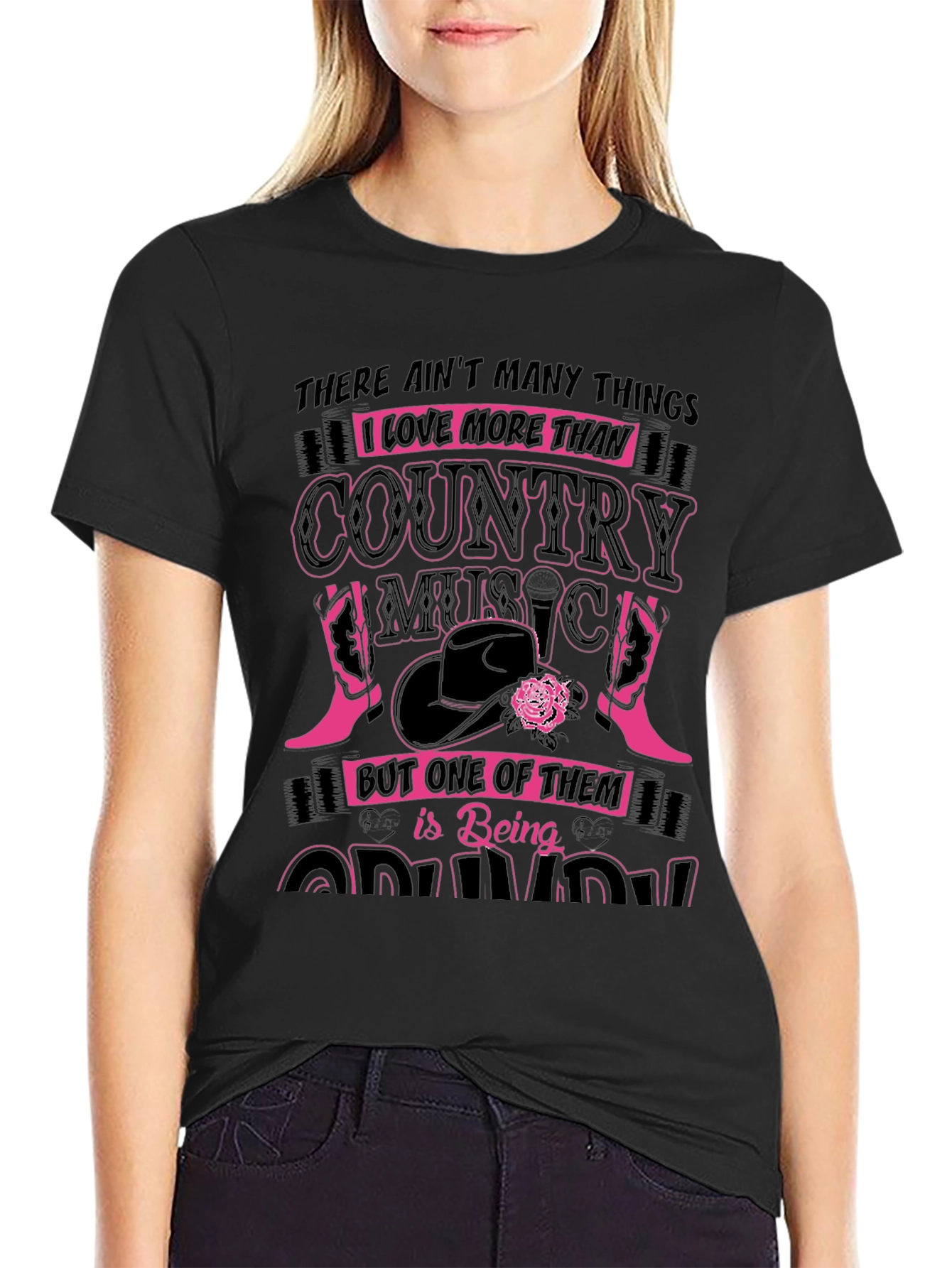 Country Music & Being Grandma Graphic Tee