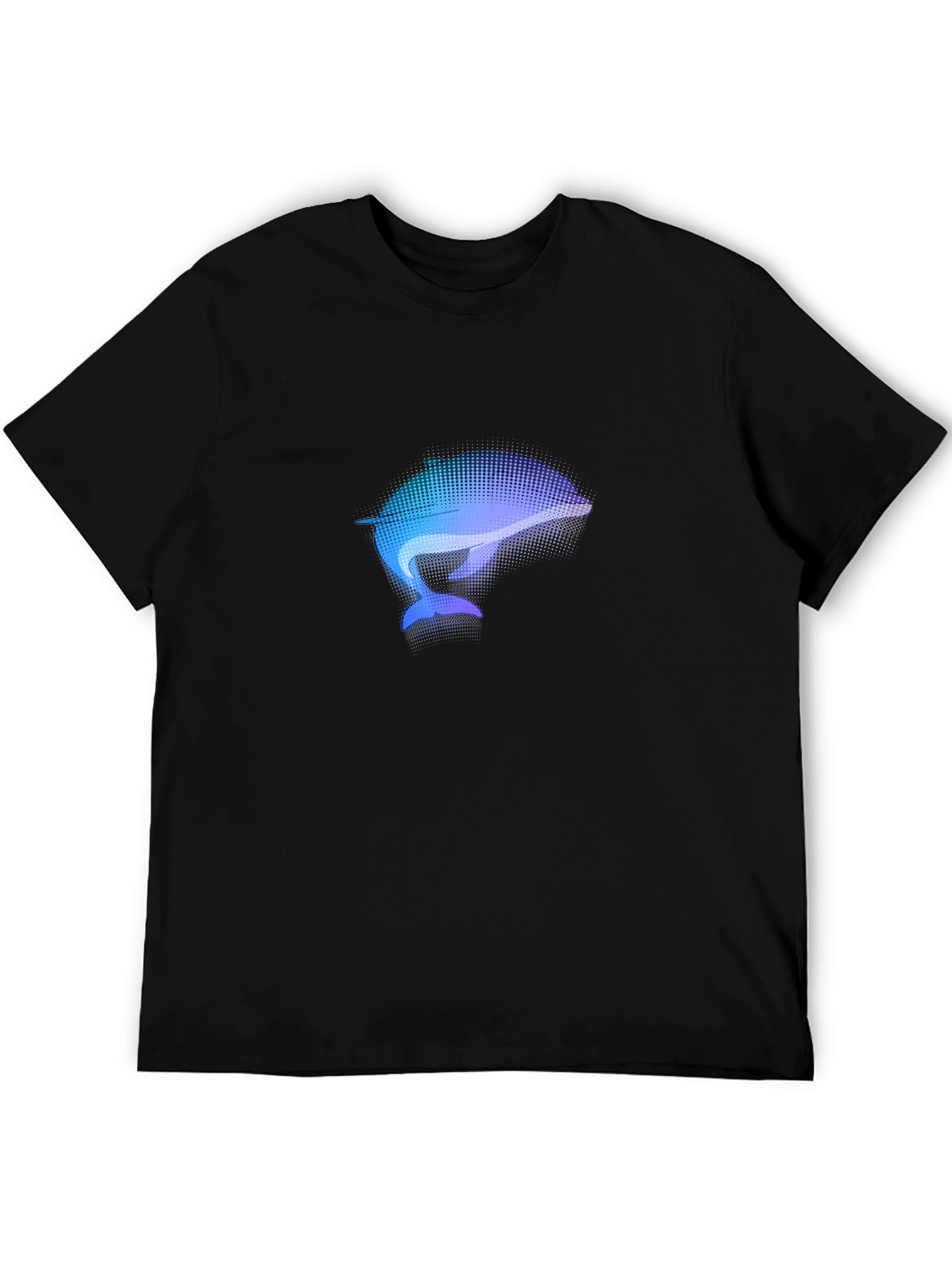 Dolphin Graphic Black T-Shirt