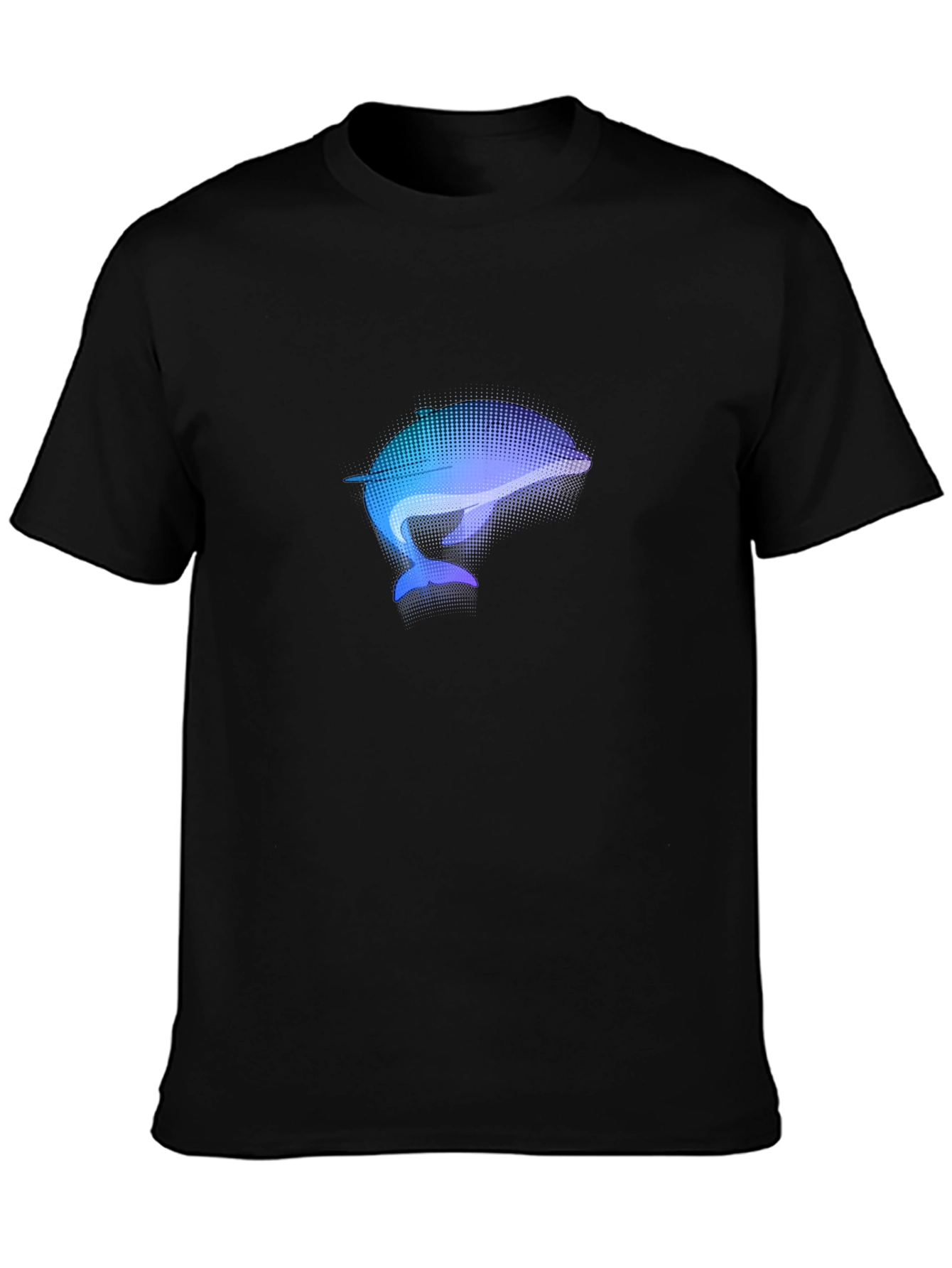 Dolphin Graphic Black T-Shirt