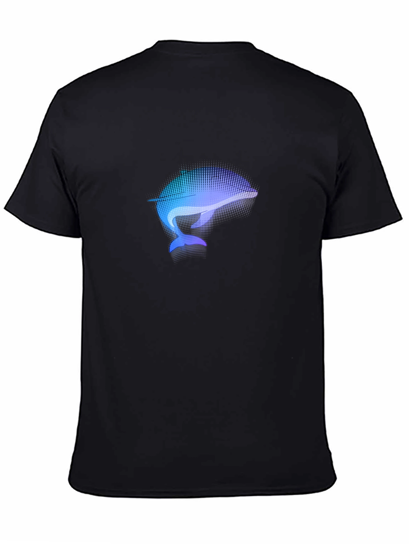 Dolphin Graphic Black T-Shirt