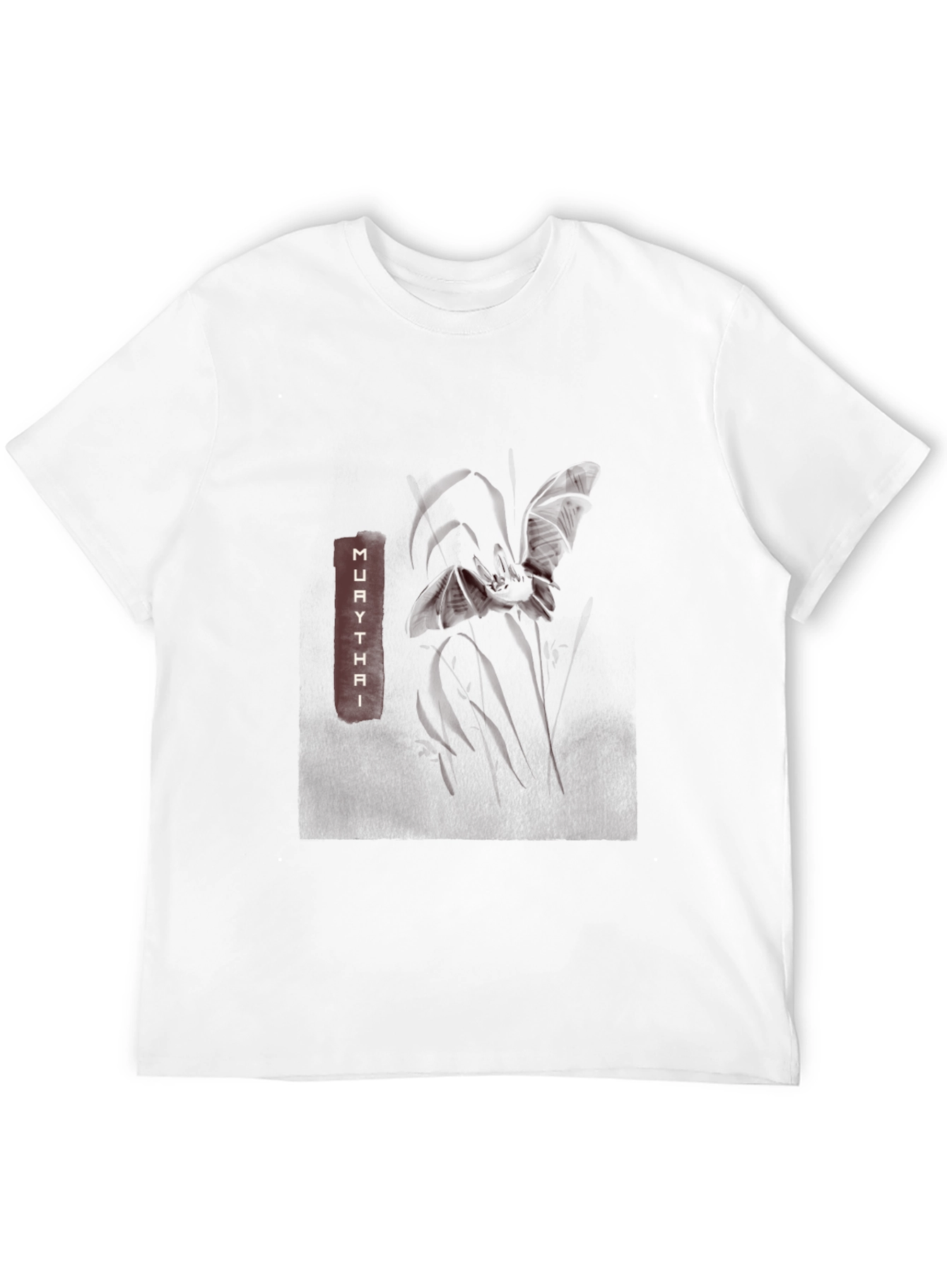 Muay Thai Graphic Print Black T-Shirt