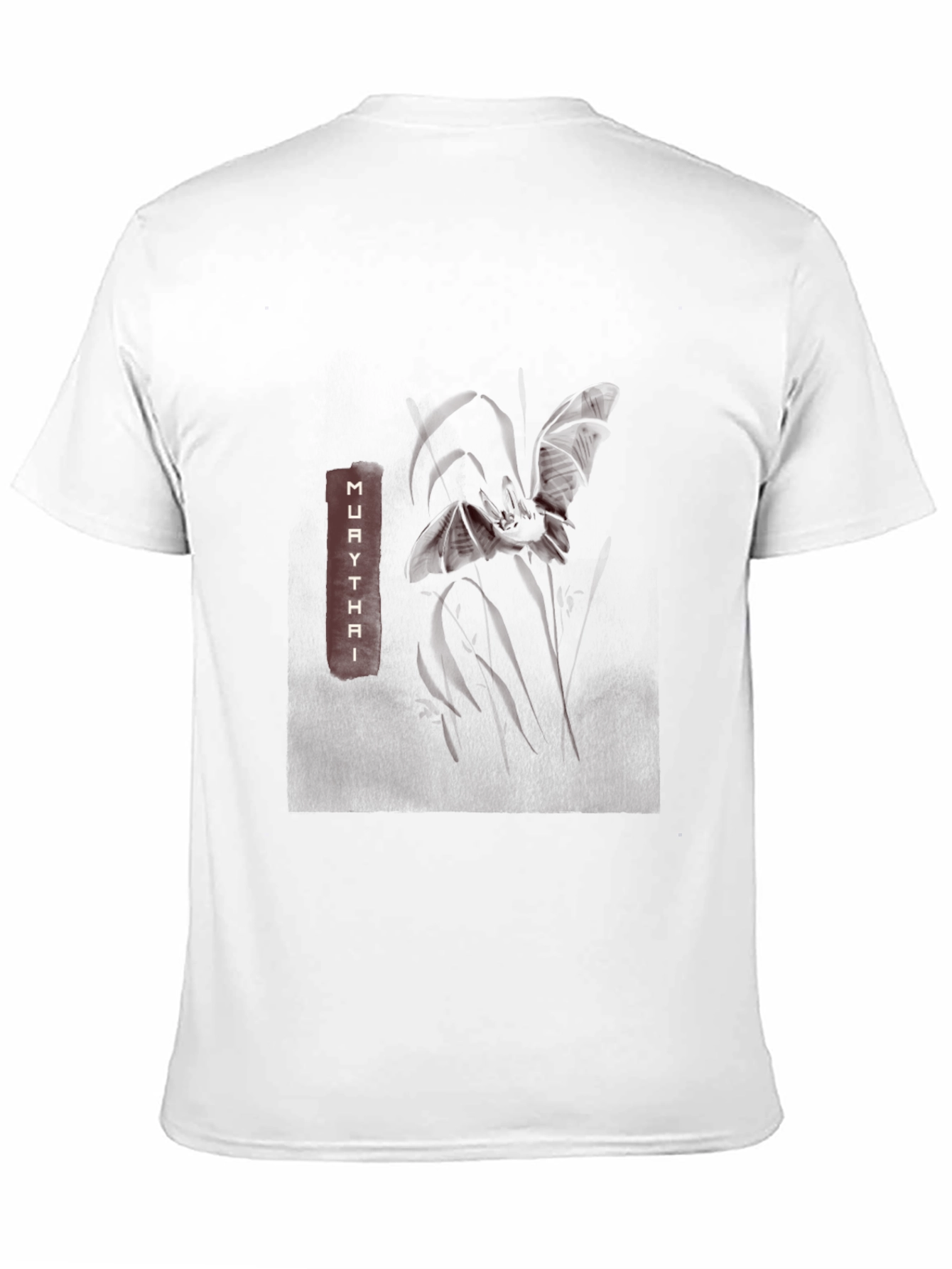 Muay Thai Graphic Print Black T-Shirt