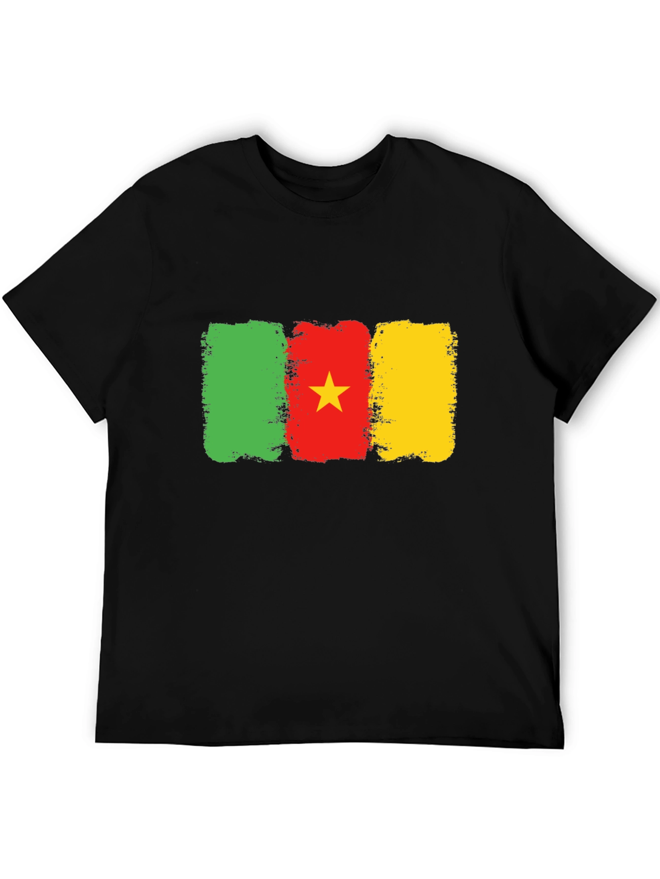 Cameroon Flag T-Shirt: Green Red & Yellow Graphic Tee