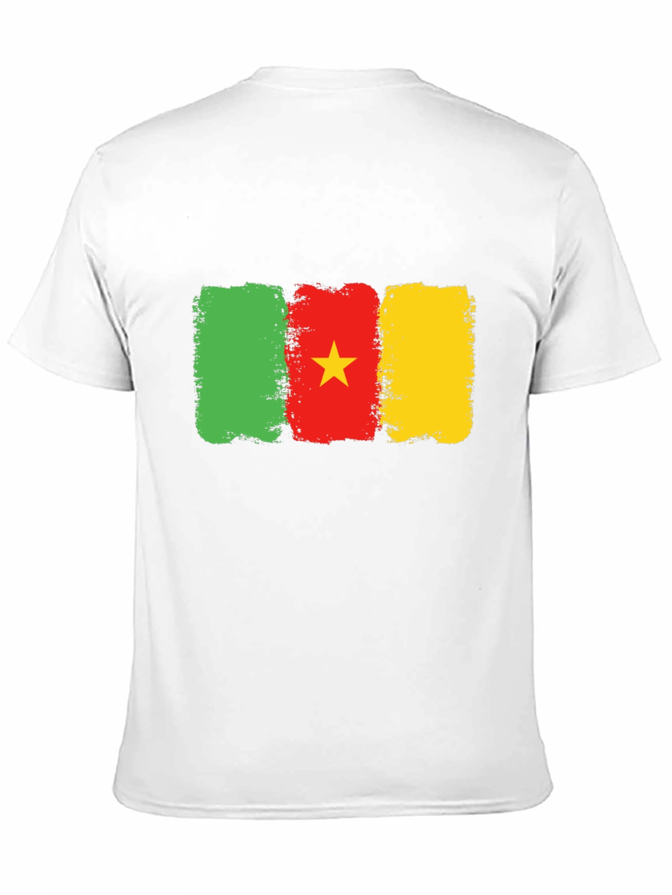 Cameroon Flag T-Shirt: Green Red & Yellow Graphic Tee