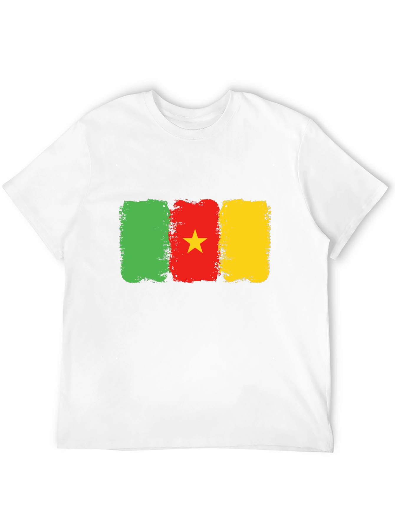 Cameroon Flag T-Shirt: Green Red & Yellow Graphic Tee