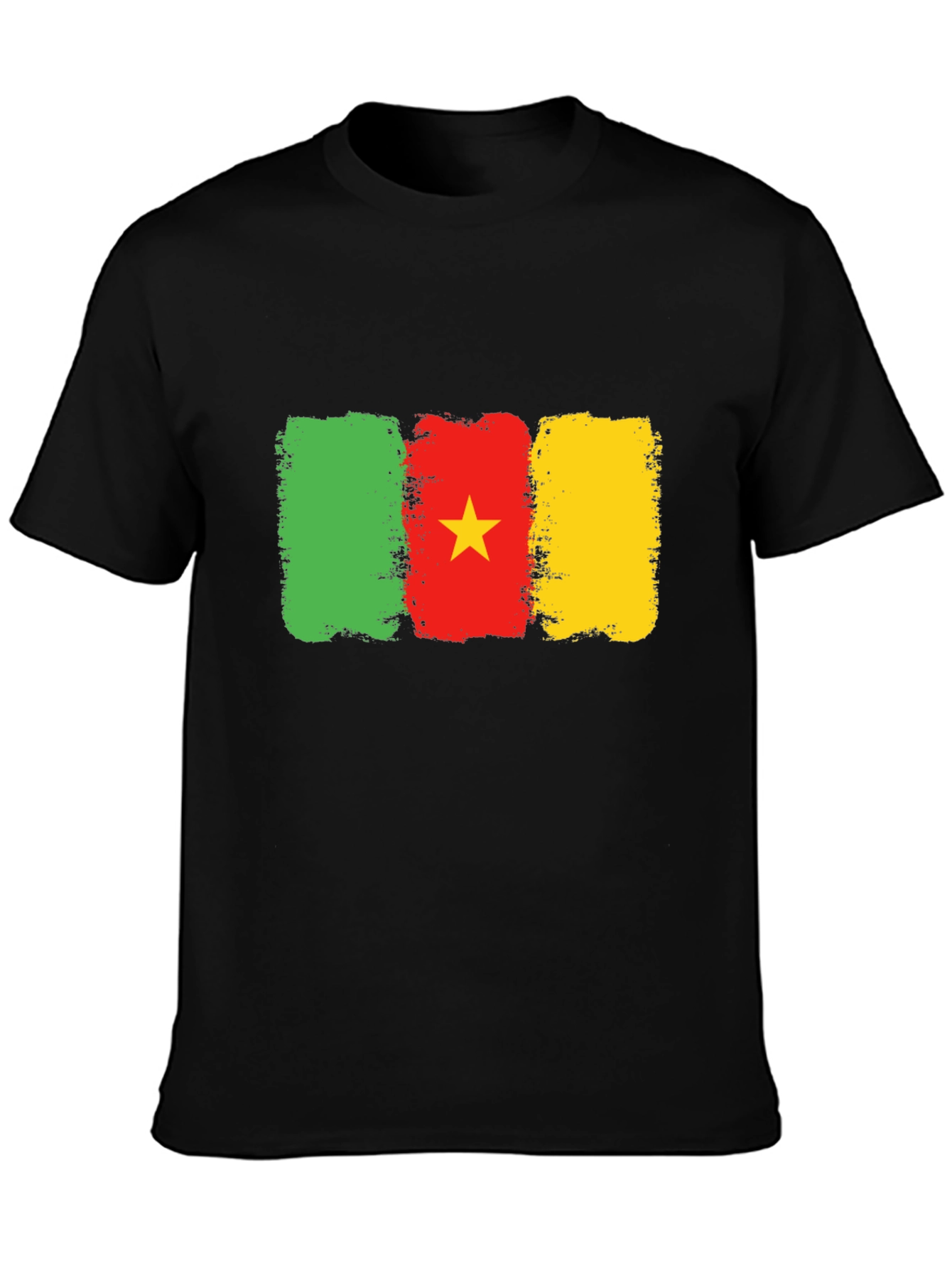 Cameroon Flag T-Shirt: Green Red & Yellow Graphic Tee