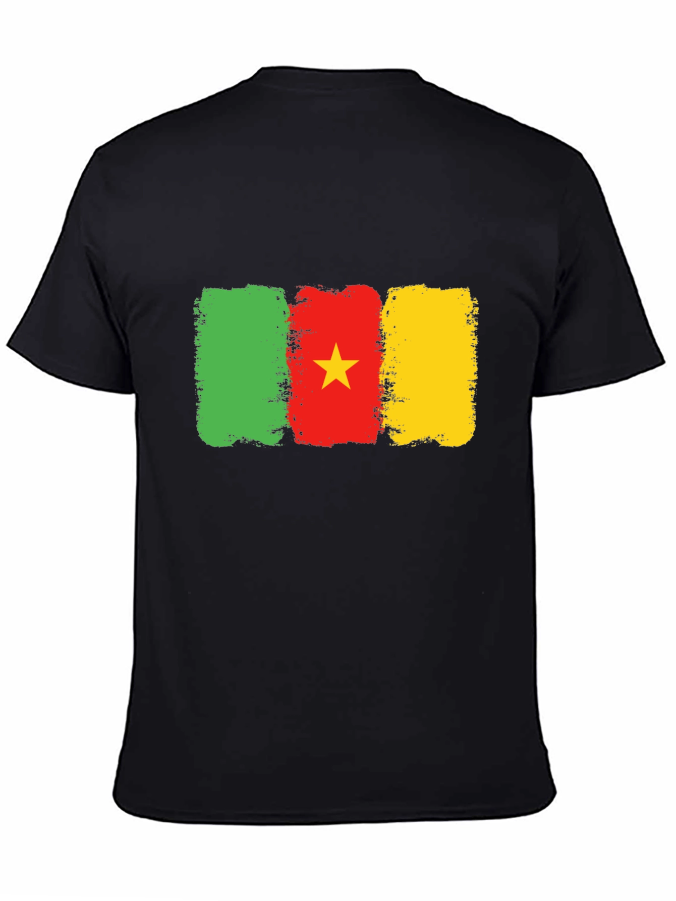 Cameroon Flag T-Shirt: Green Red & Yellow Graphic Tee