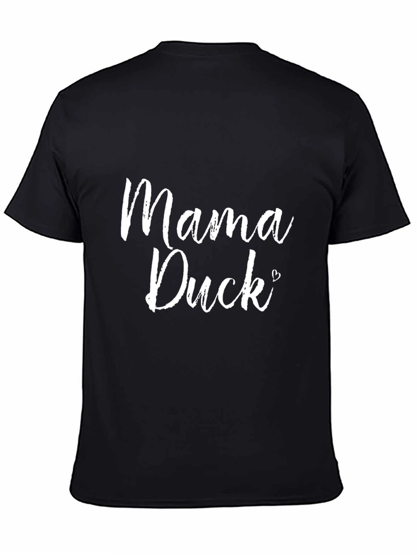 Mama Duck Graphic T-Shirt - Black Cotton Tee