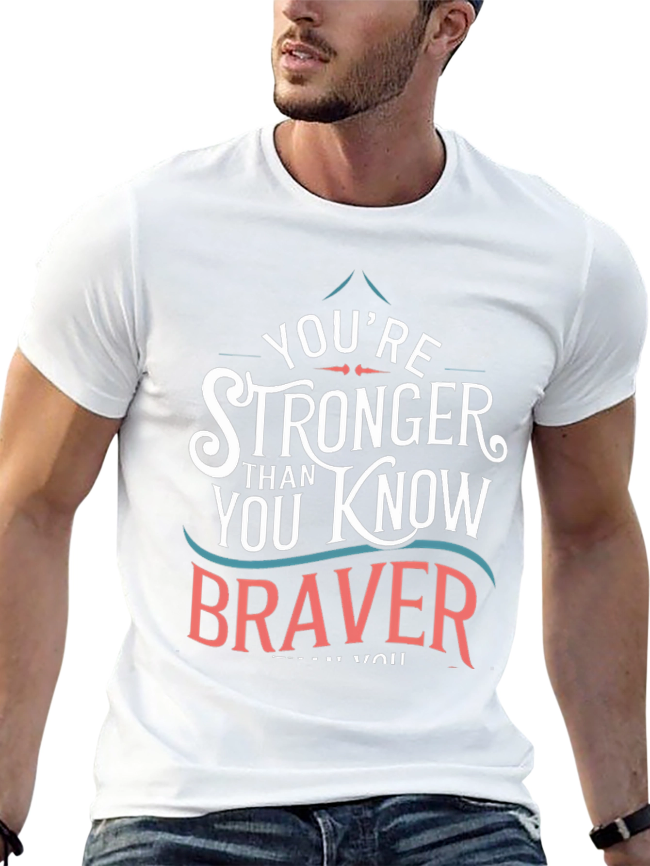 Youre Stronger Braver T-Shirt - Black