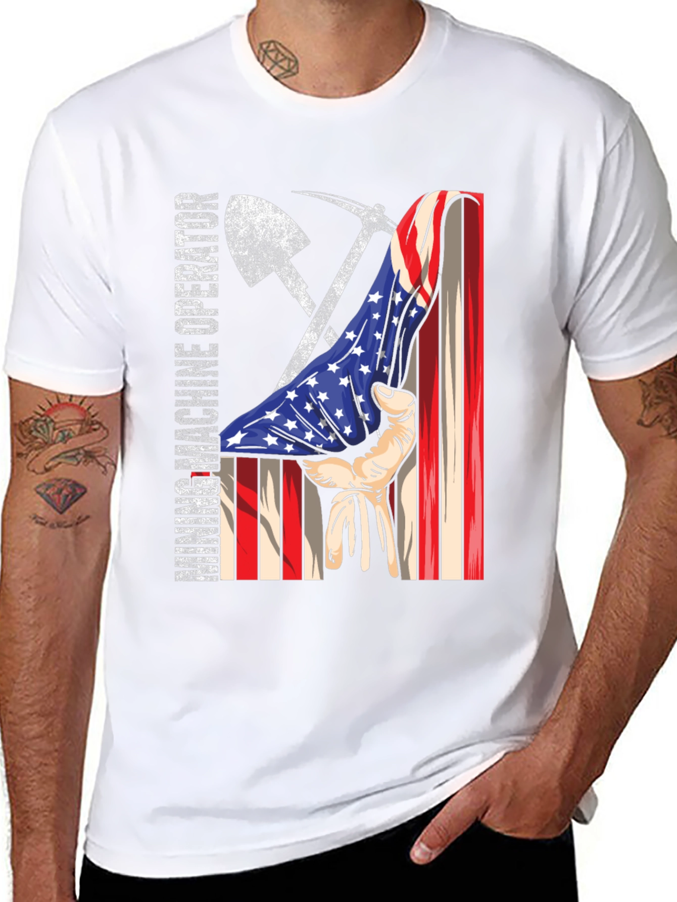 Mining Operator American Flag T-Shirt