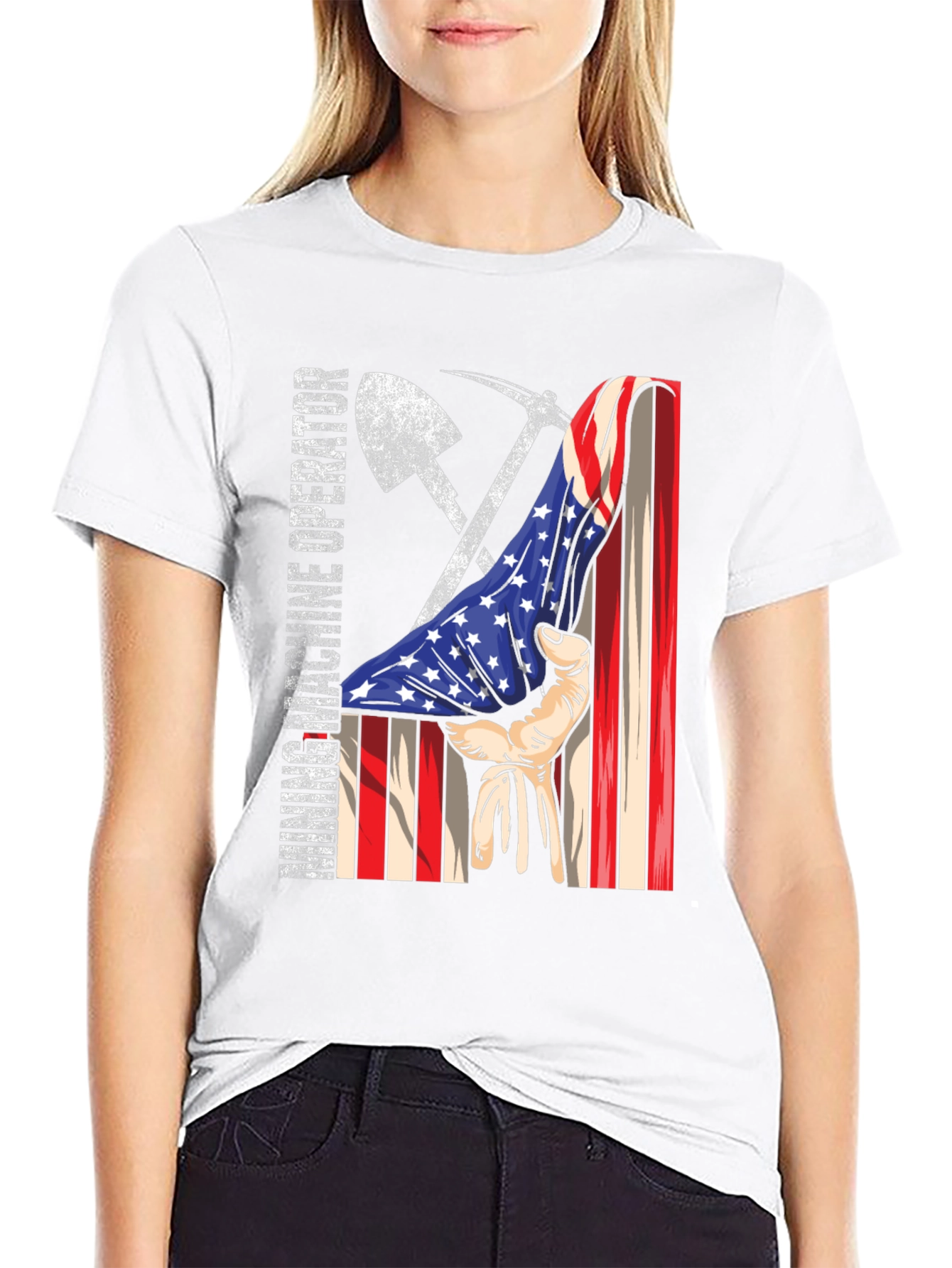 Mining Operator American Flag T-Shirt