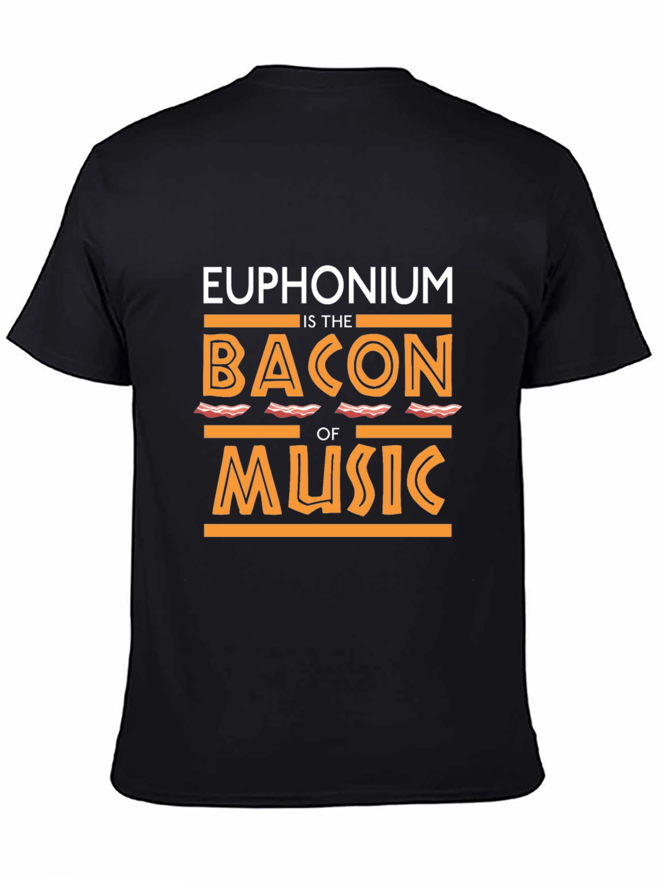 Euphonium Bacon Music T-Shirt - Funny Musician Tee
