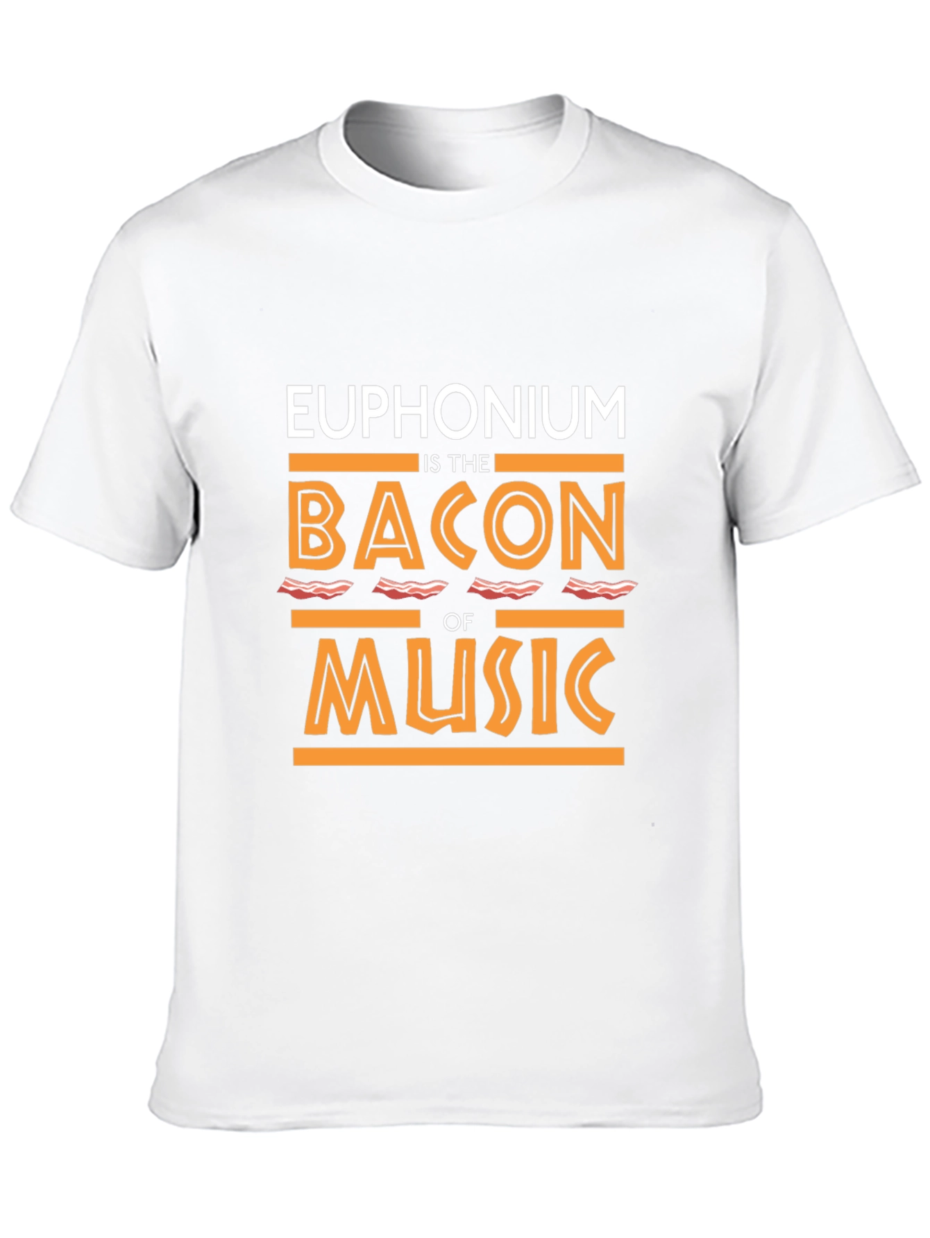 Euphonium Bacon Music T-Shirt - Funny Musician Tee